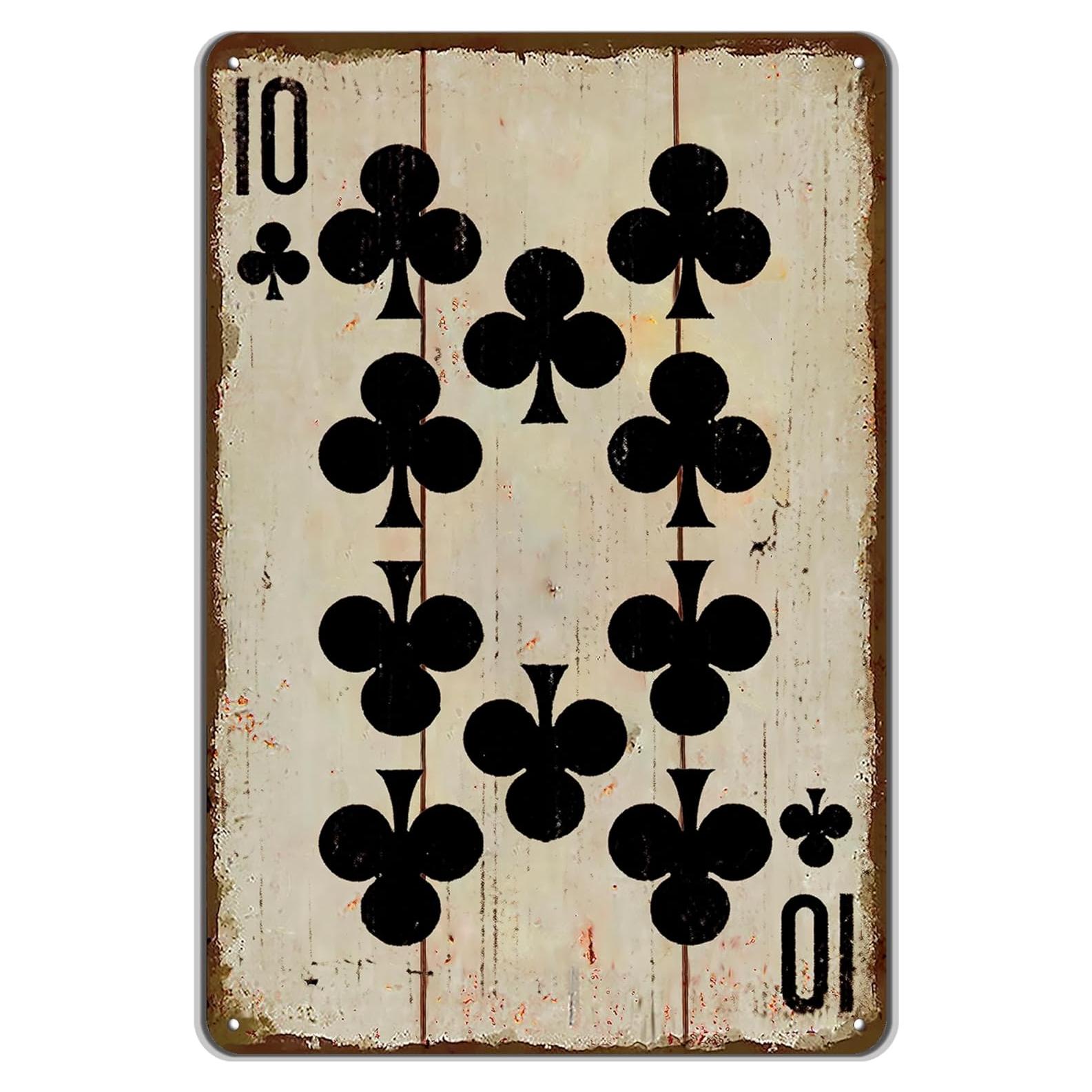 Cartel de Póker Vintage TREEPERI 30x20 cm Decorativo