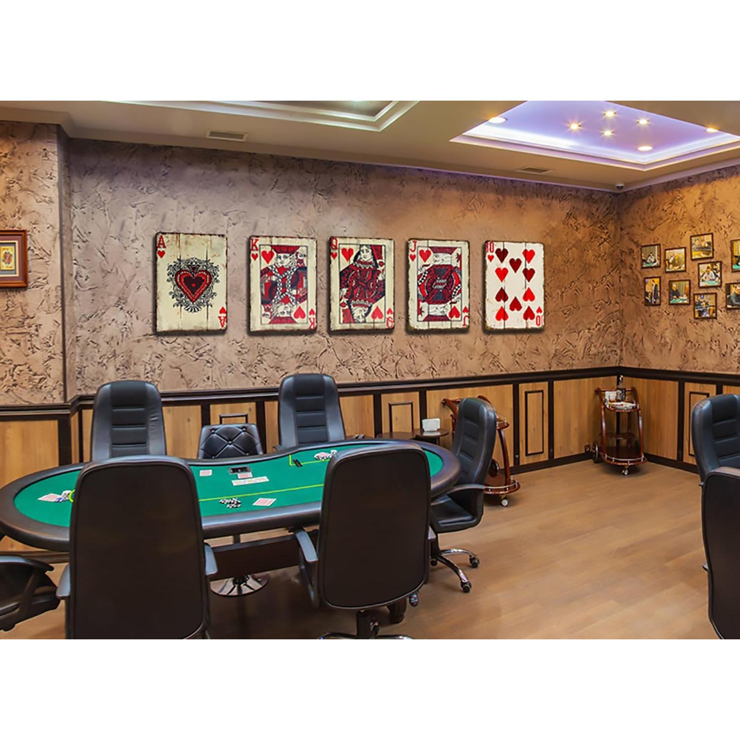 Cartel de Póker Vintage TREEPERI 30x20 cm Rey Diamante