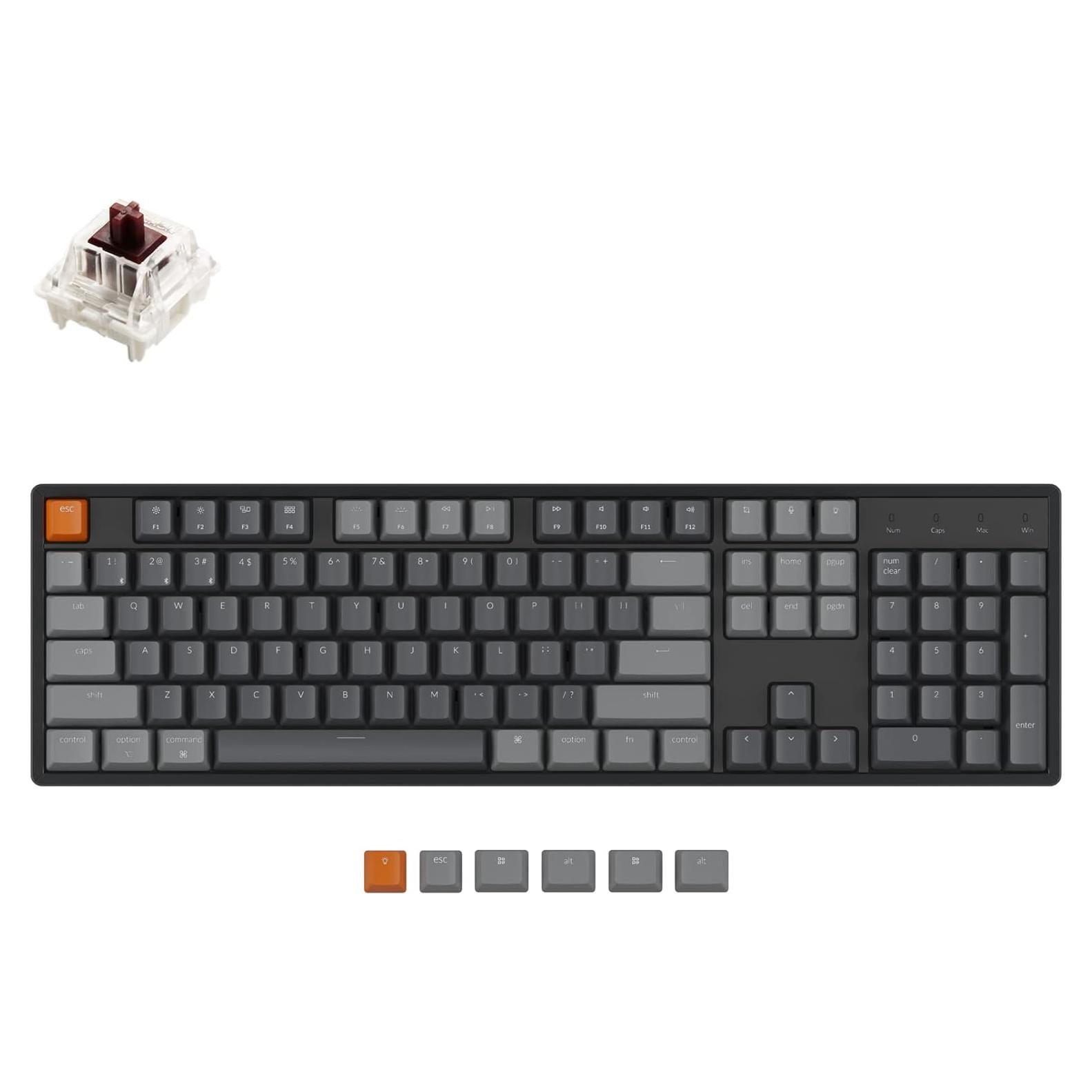 Teclado Mecánico Inalámbrico Keychron K10 RGB 104 Teclas