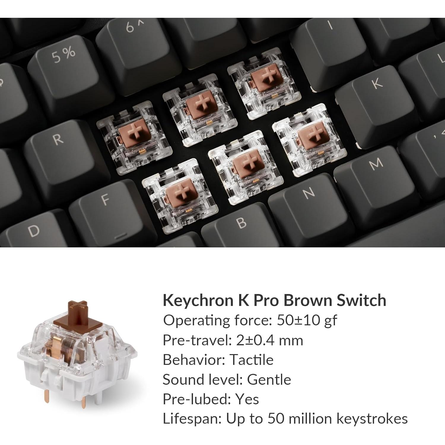 Teclado Mecánico Inalámbrico Keychron K10 RGB 104 Teclas