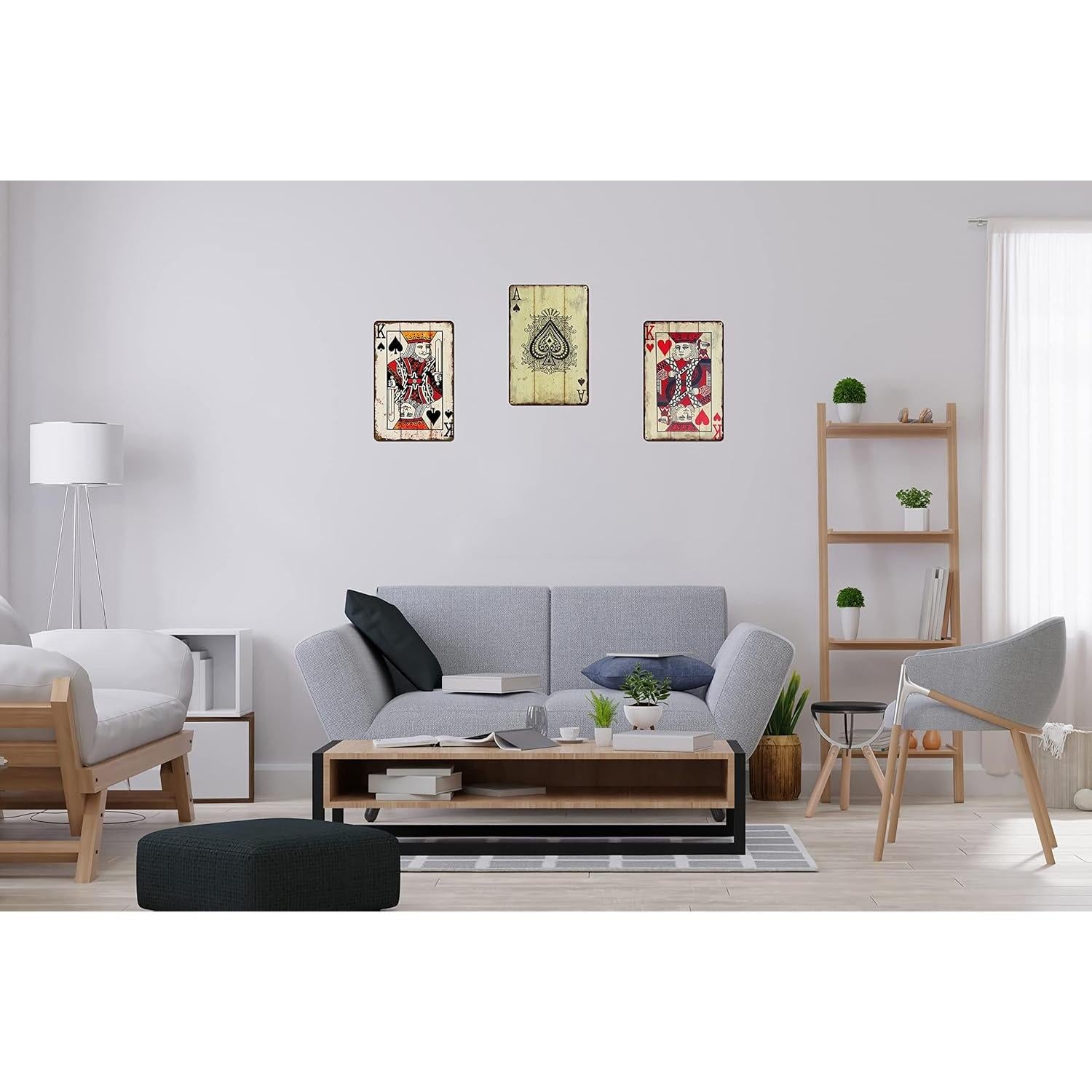 Cartel de Póker Retro TREEPERI 30x20 cm Decorativo