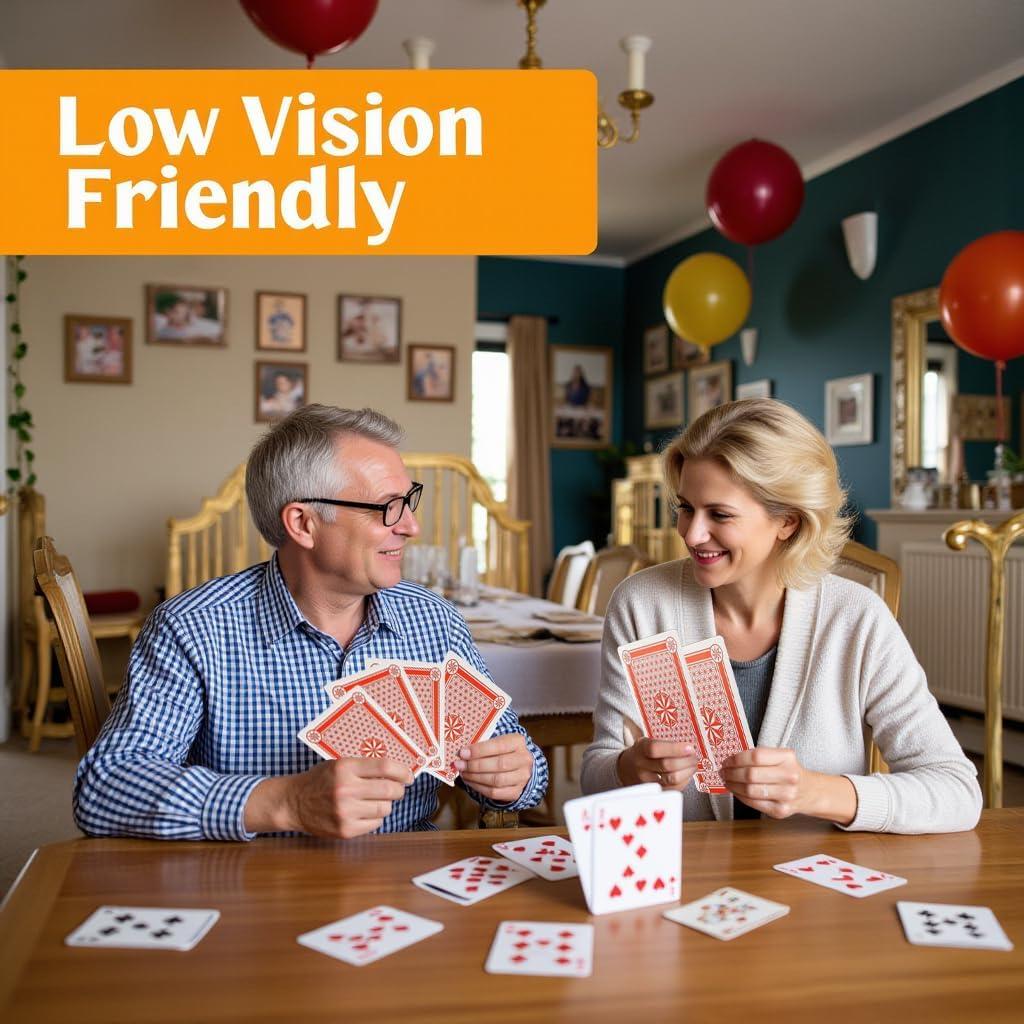 Jumbo Cartas de Juego Lynkaye 20x27 cm para Fiesta Casino