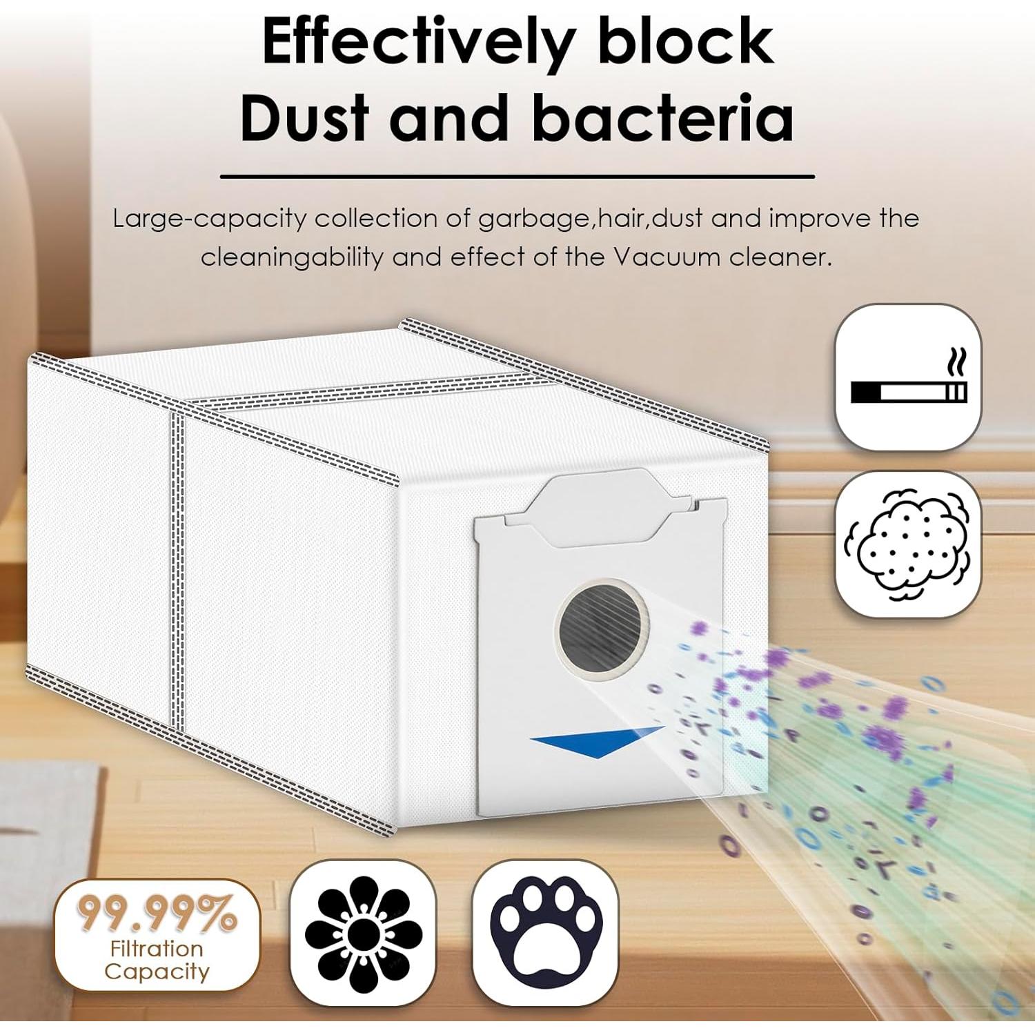 15 Bolsas de Polvo CHAIN PEAK para ECOVACS N30 Omni Pro