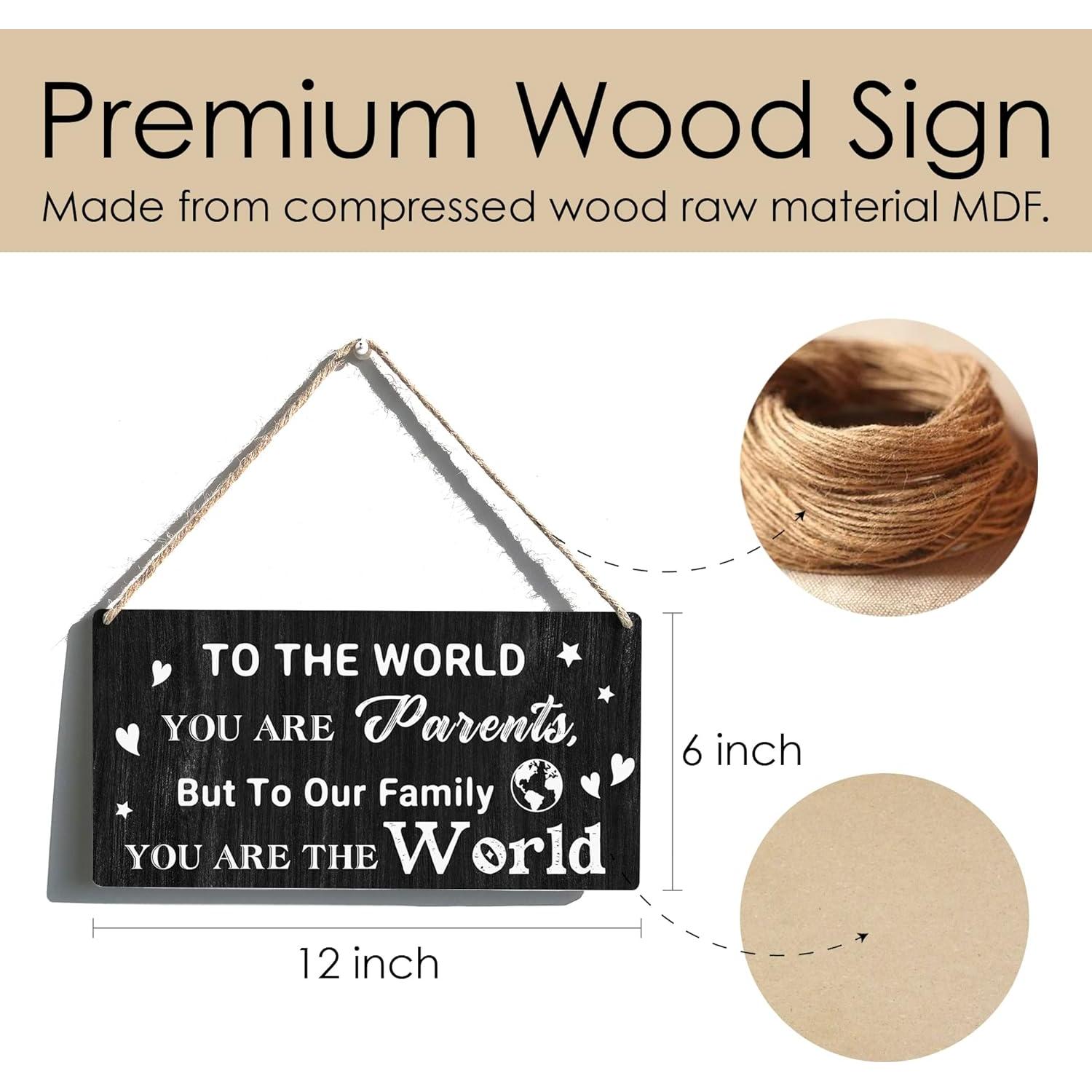 Cartel de Madera Qious 15x30 cm Decoración Hogar