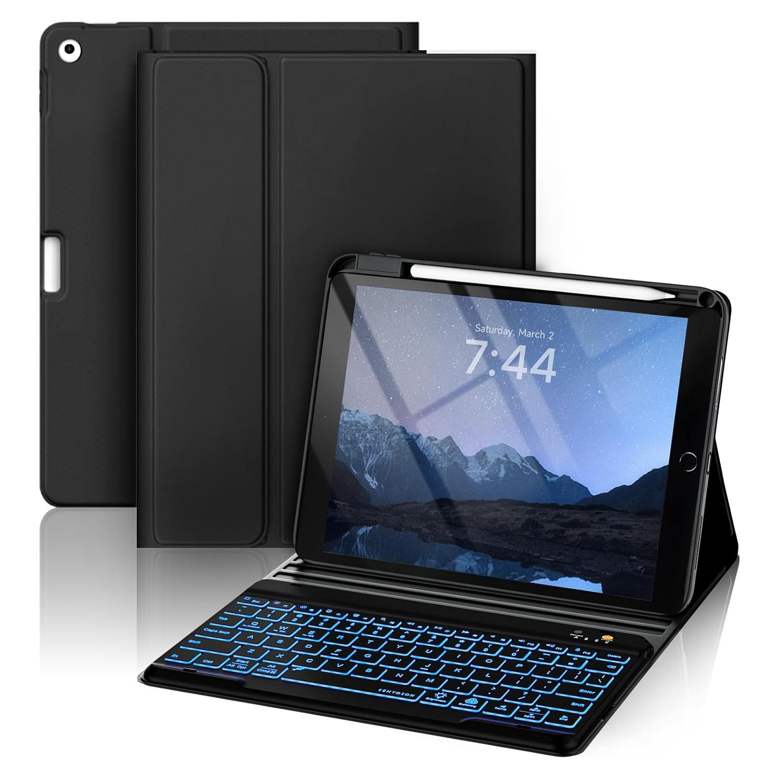 Funda Teclado OYEEICE iPad 9.7" Retroiluminado Negro