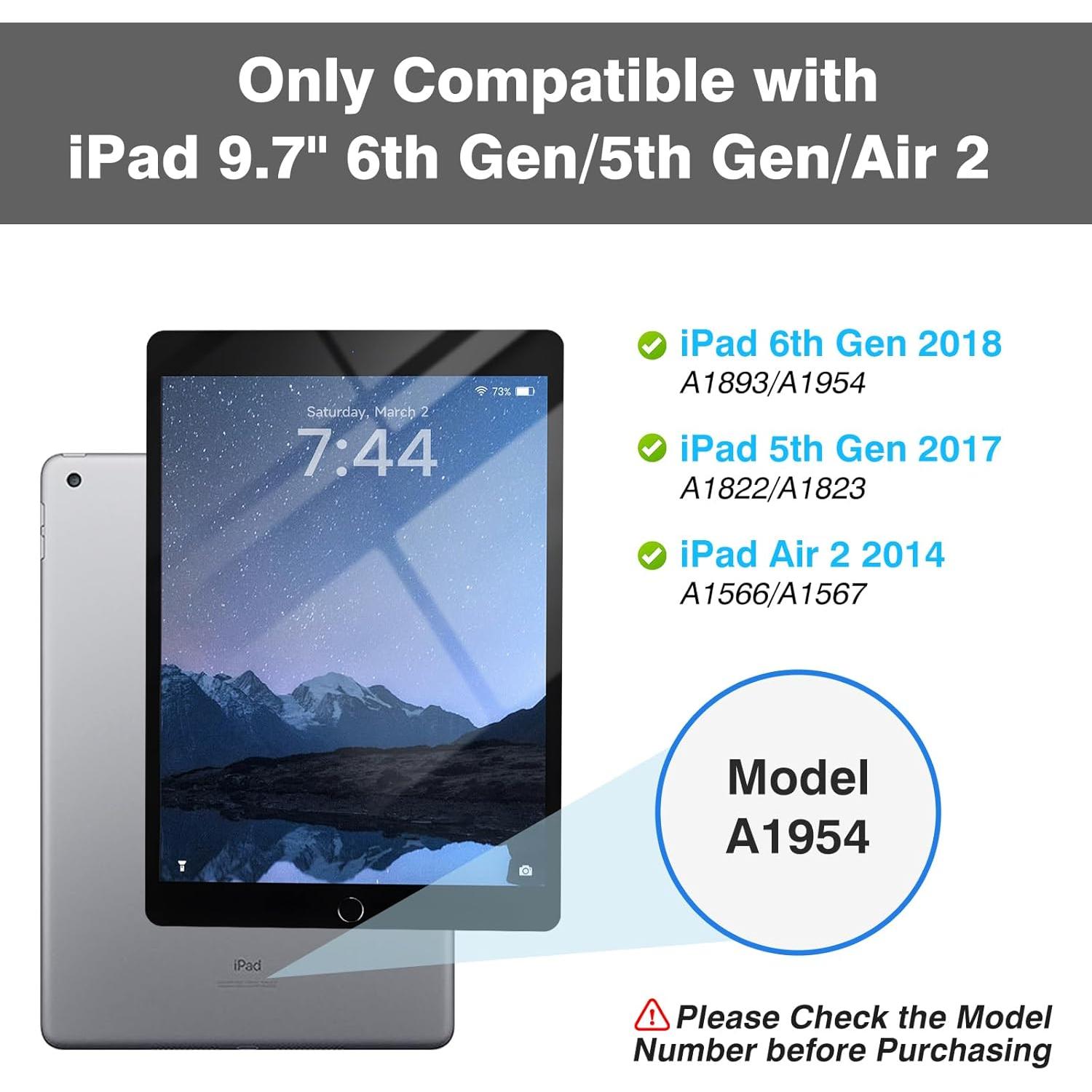 Funda Teclado OYEEICE iPad 9.7" Retroiluminado Negro