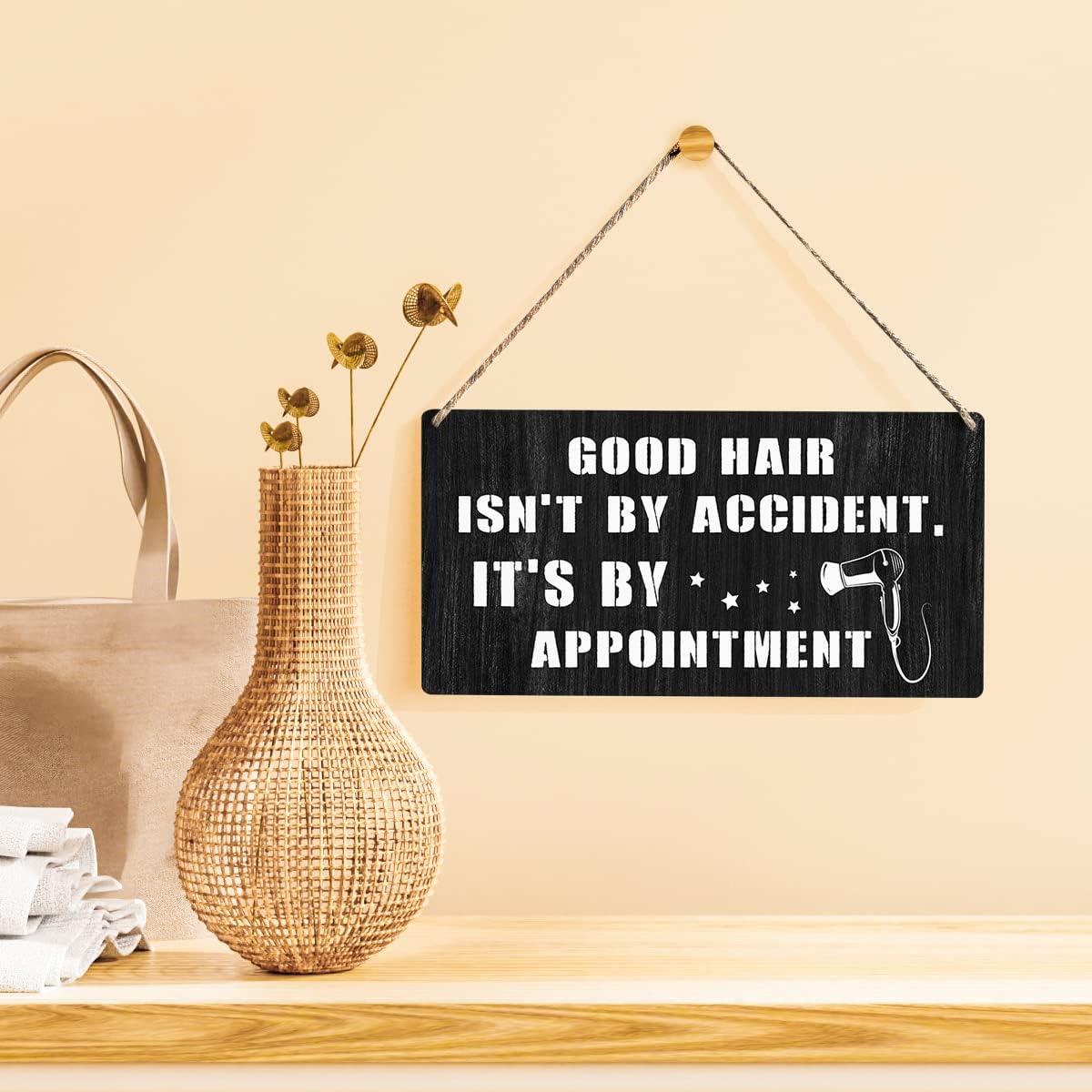 Cartel de Madera Qious Buen Cabello 30x15 cm Decoración