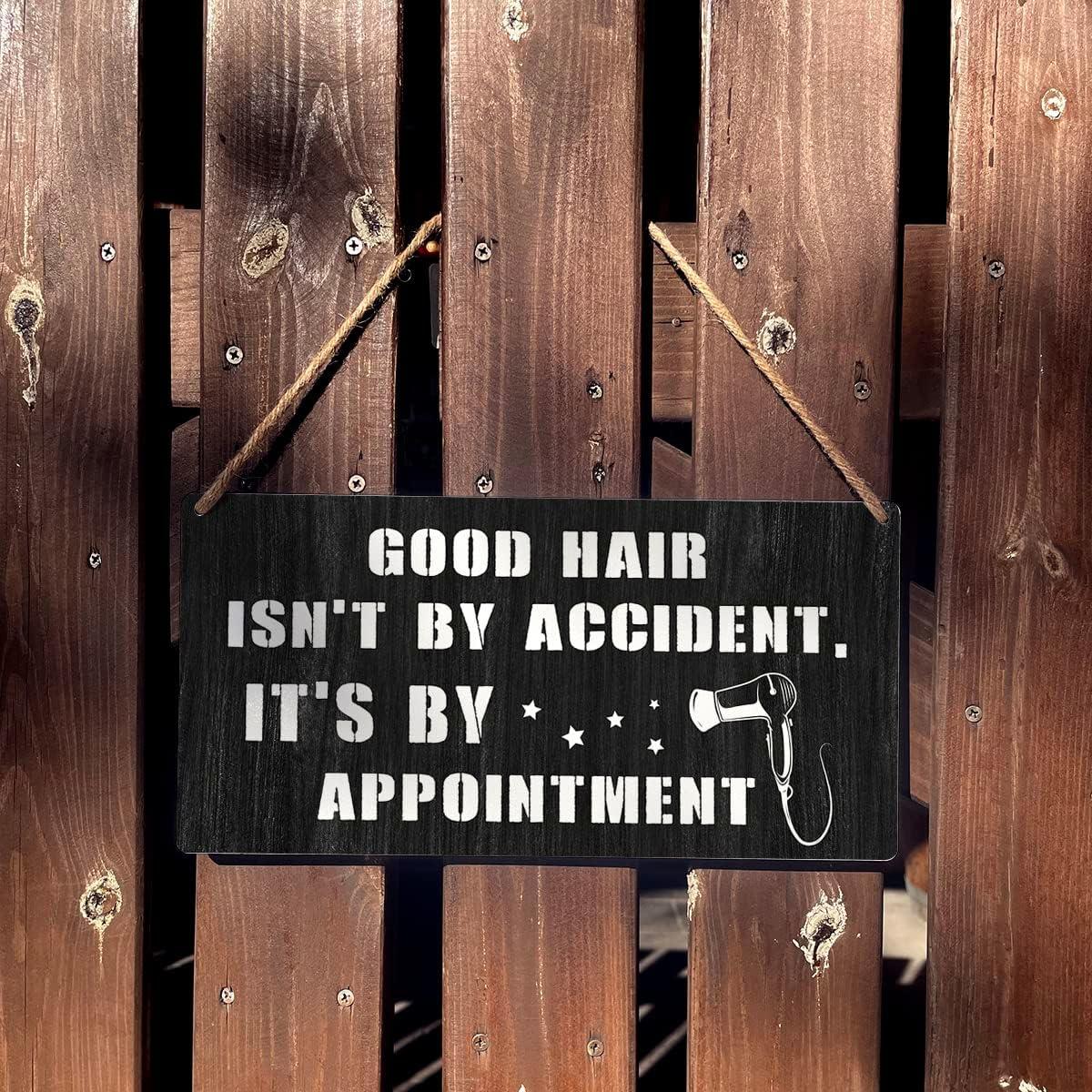 Cartel de Madera Qious Buen Cabello 30x15 cm Decoración