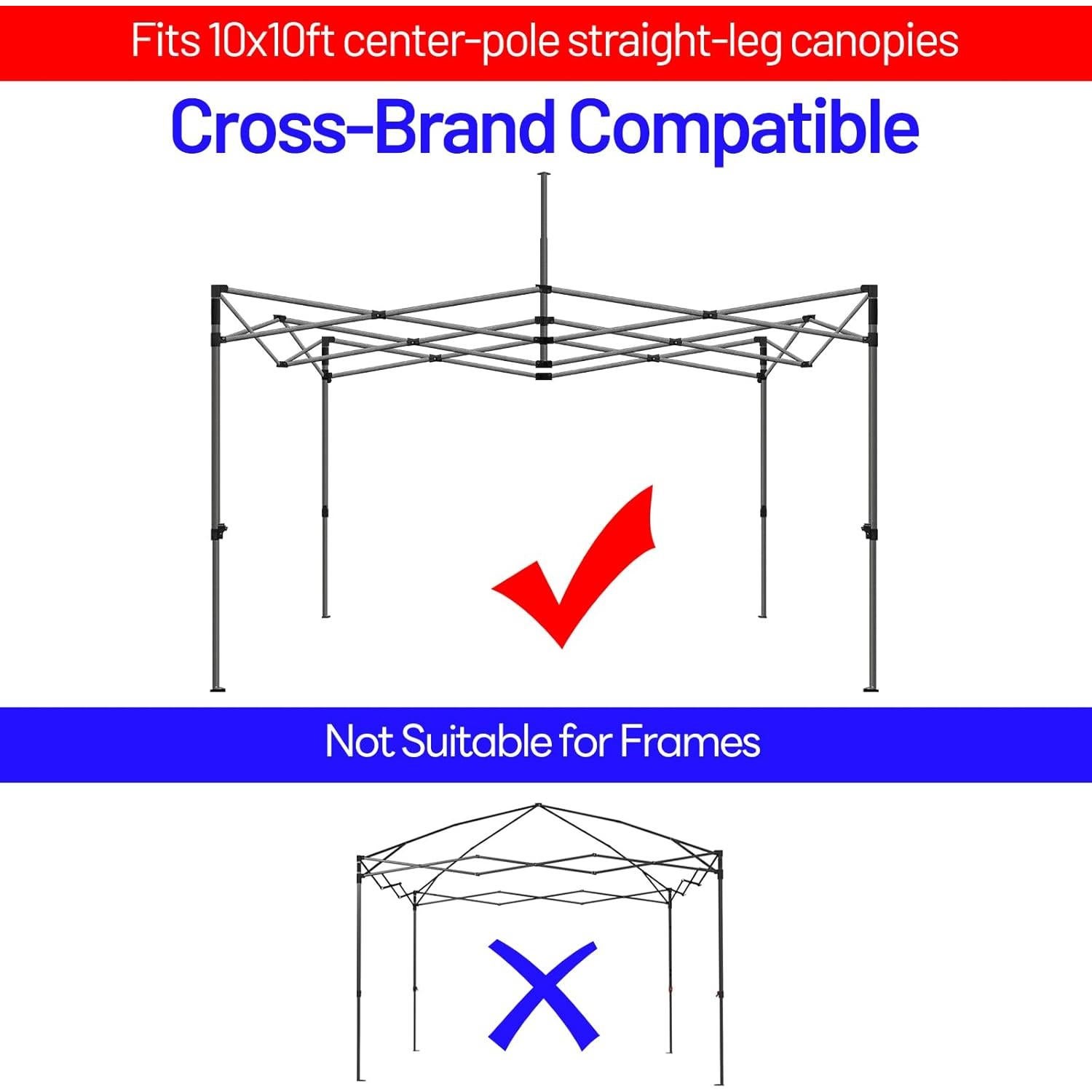 Cubierta de Reemplazo 10x10 KaKuEike - Tela Oxford 600D Impermeable