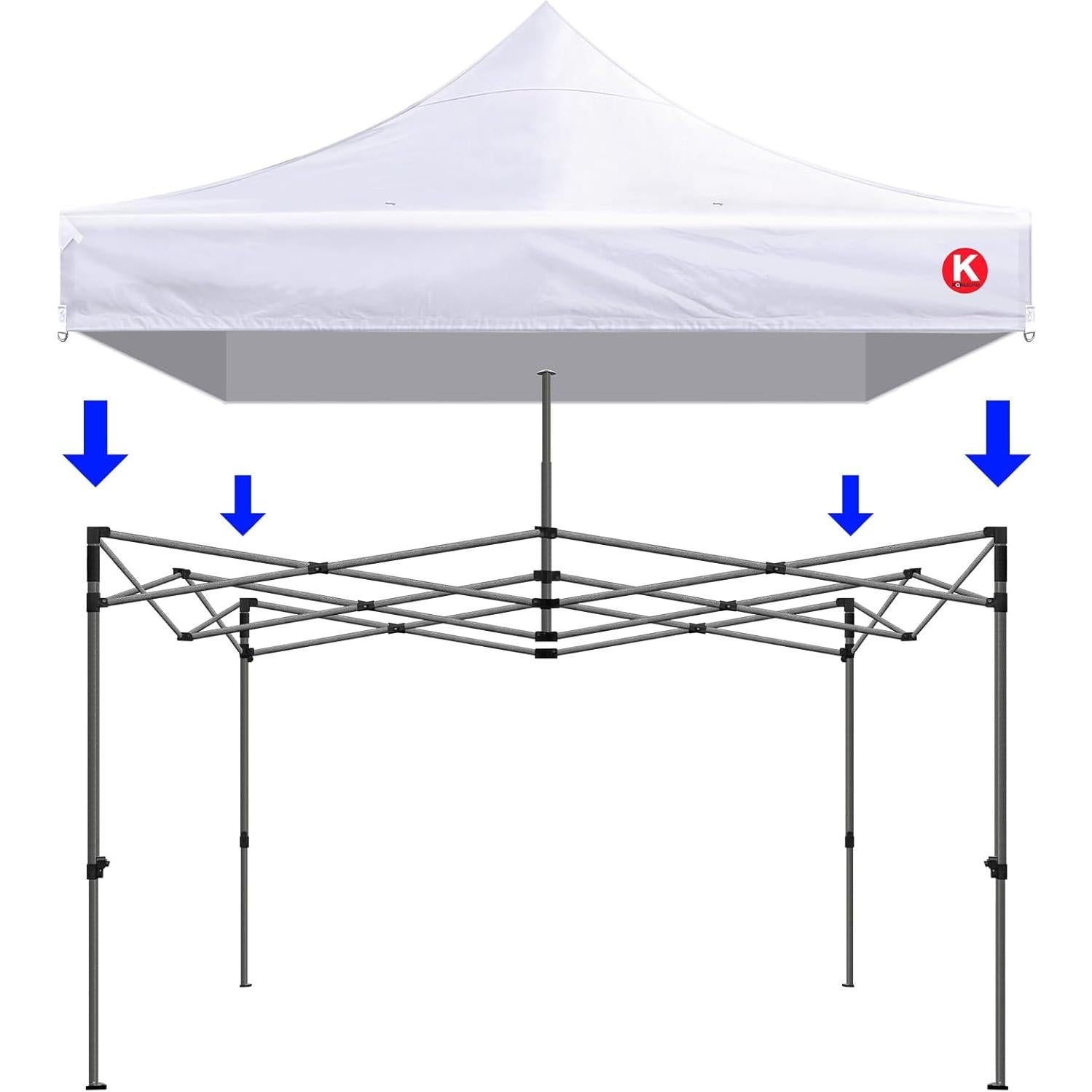 Cubierta de Reemplazo 10x10 KaKuEike - Tela Oxford 600D Impermeable