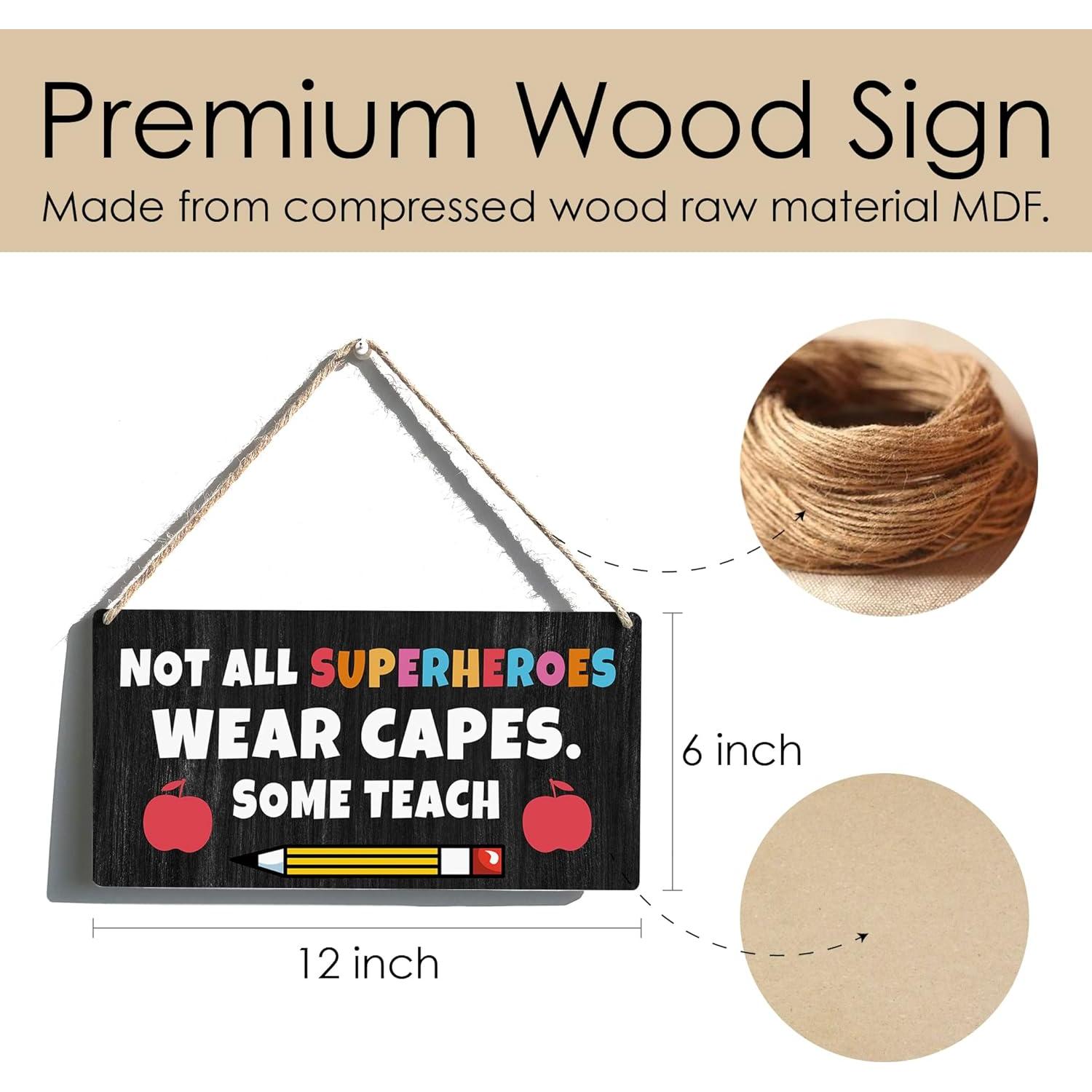 Cartel de Madera Qious 30x15 cm para Maestros