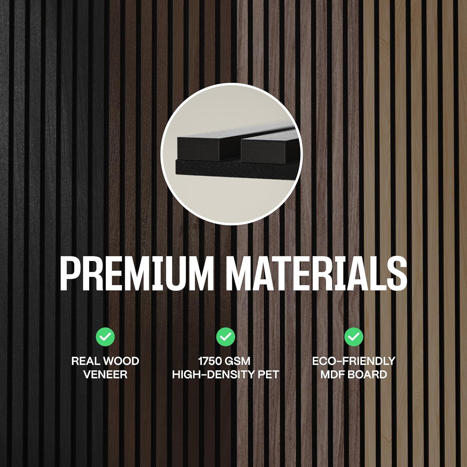 Paquete de 2 Paneles Acústicos de Madera COREMINDED 120x60 cm