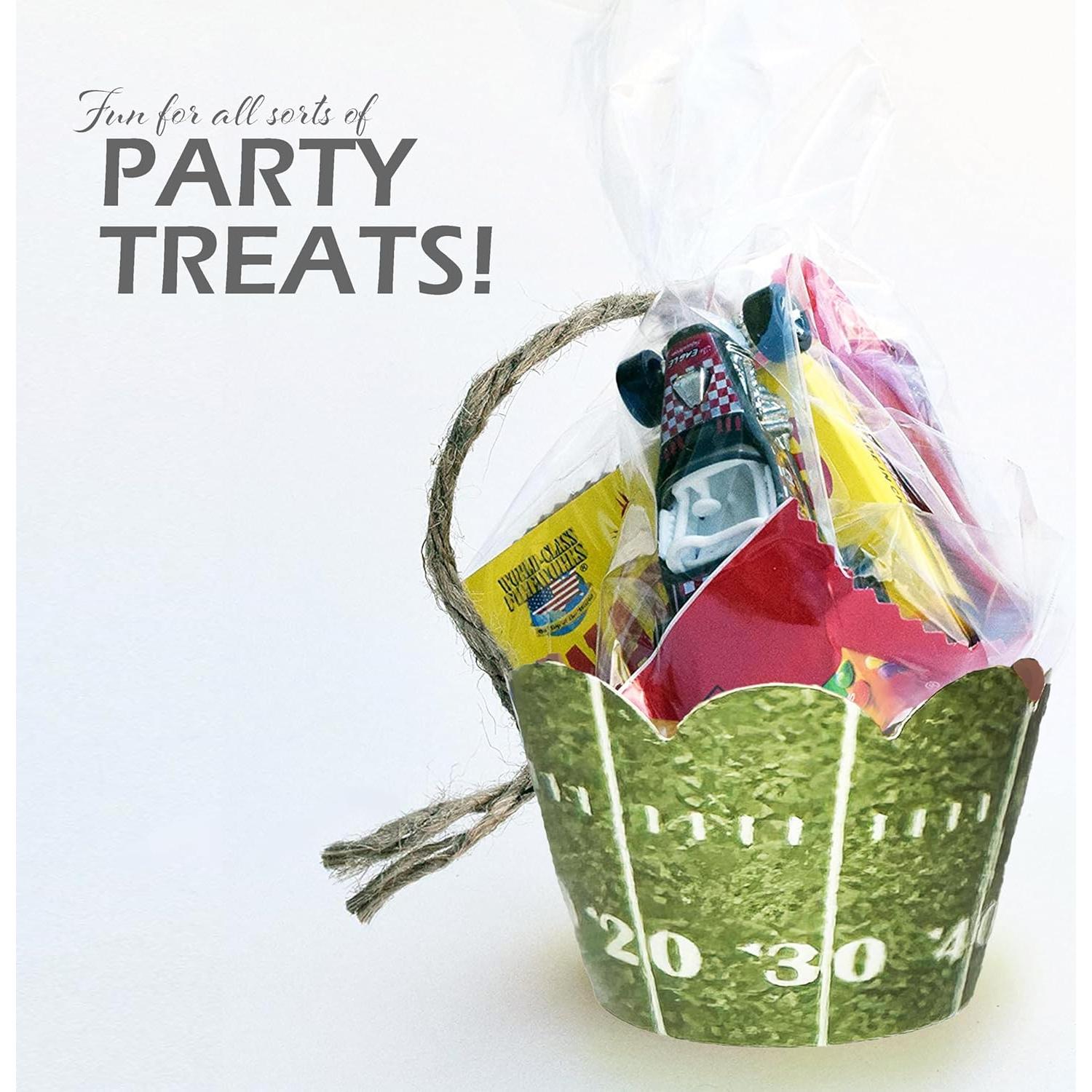 Fundas para Cupcakes Confetti Couture - Fútbol Verde y Marrón