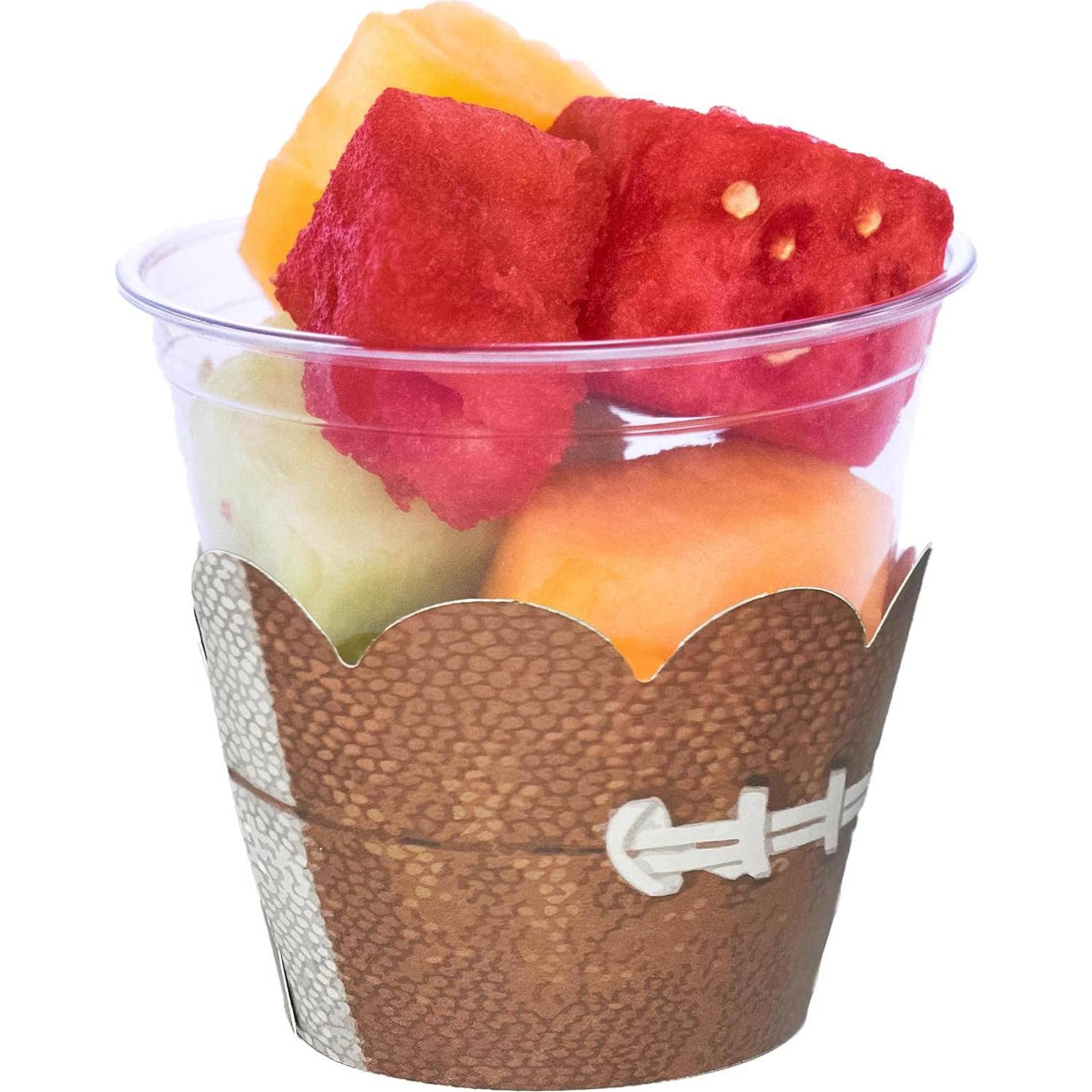 Fundas para Cupcakes Confetti Couture - Fútbol Verde y Marrón