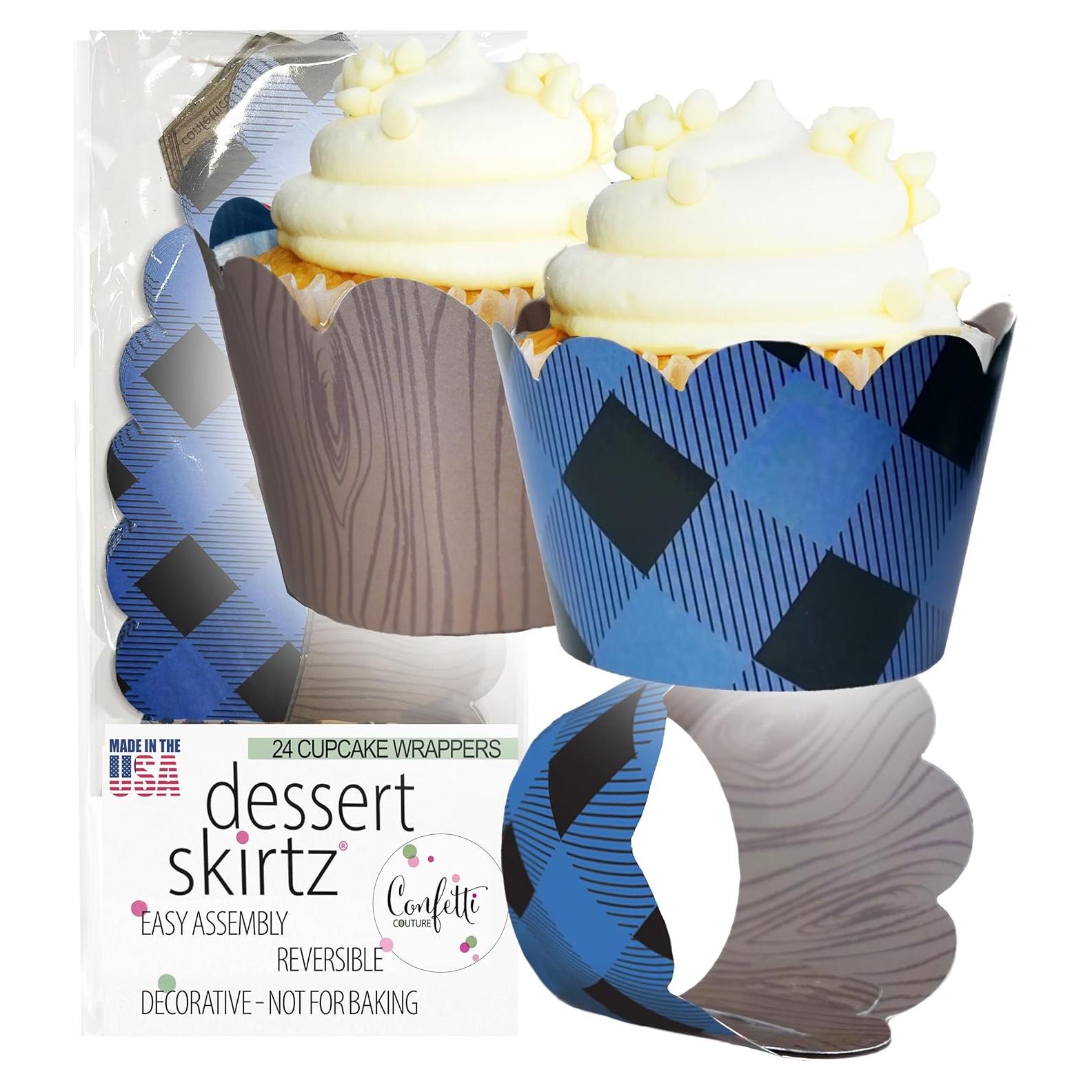 Fundas para Cupcake Confetti Couture 24 Pzas Reversibles