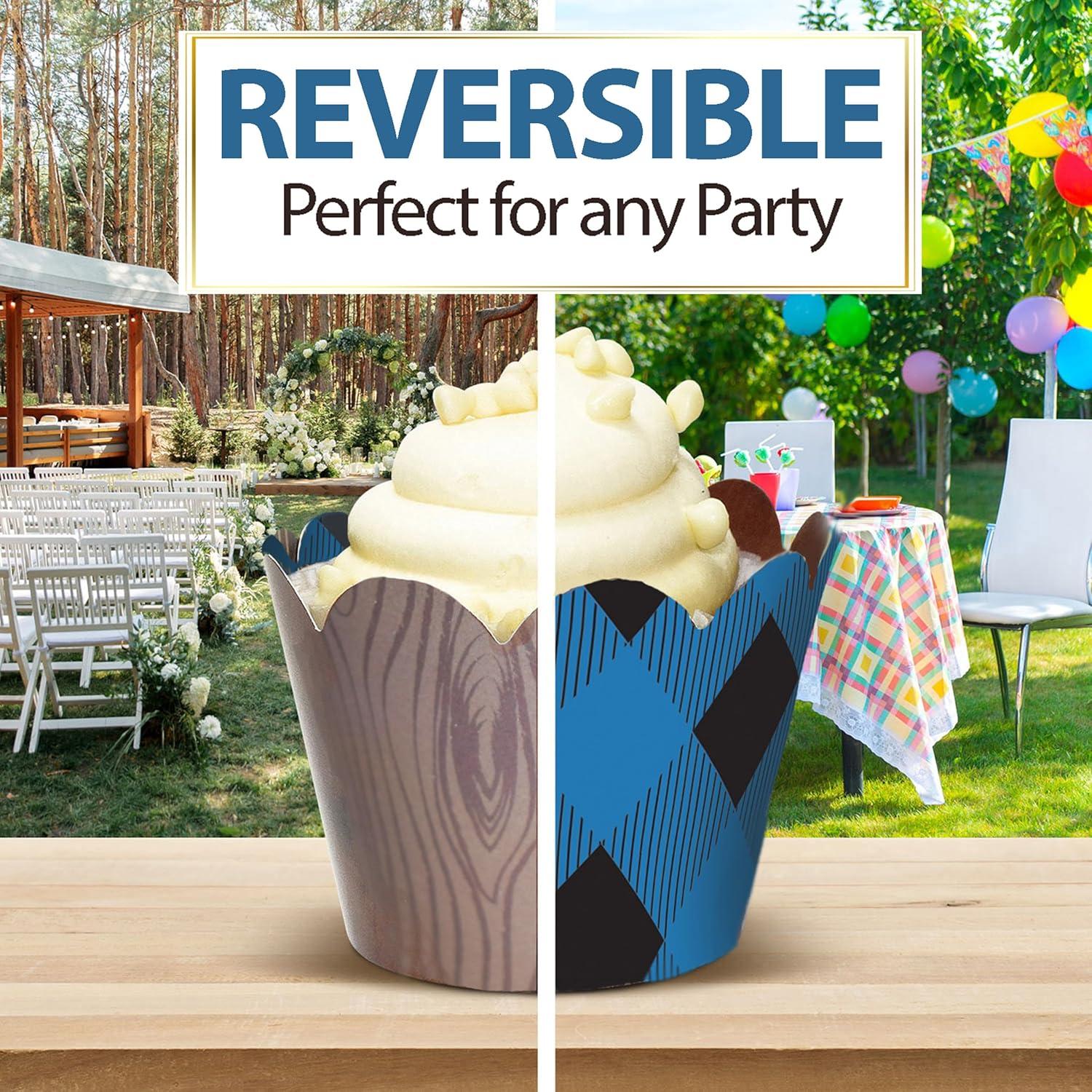 Fundas para Cupcake Confetti Couture 24 Pzas Reversibles