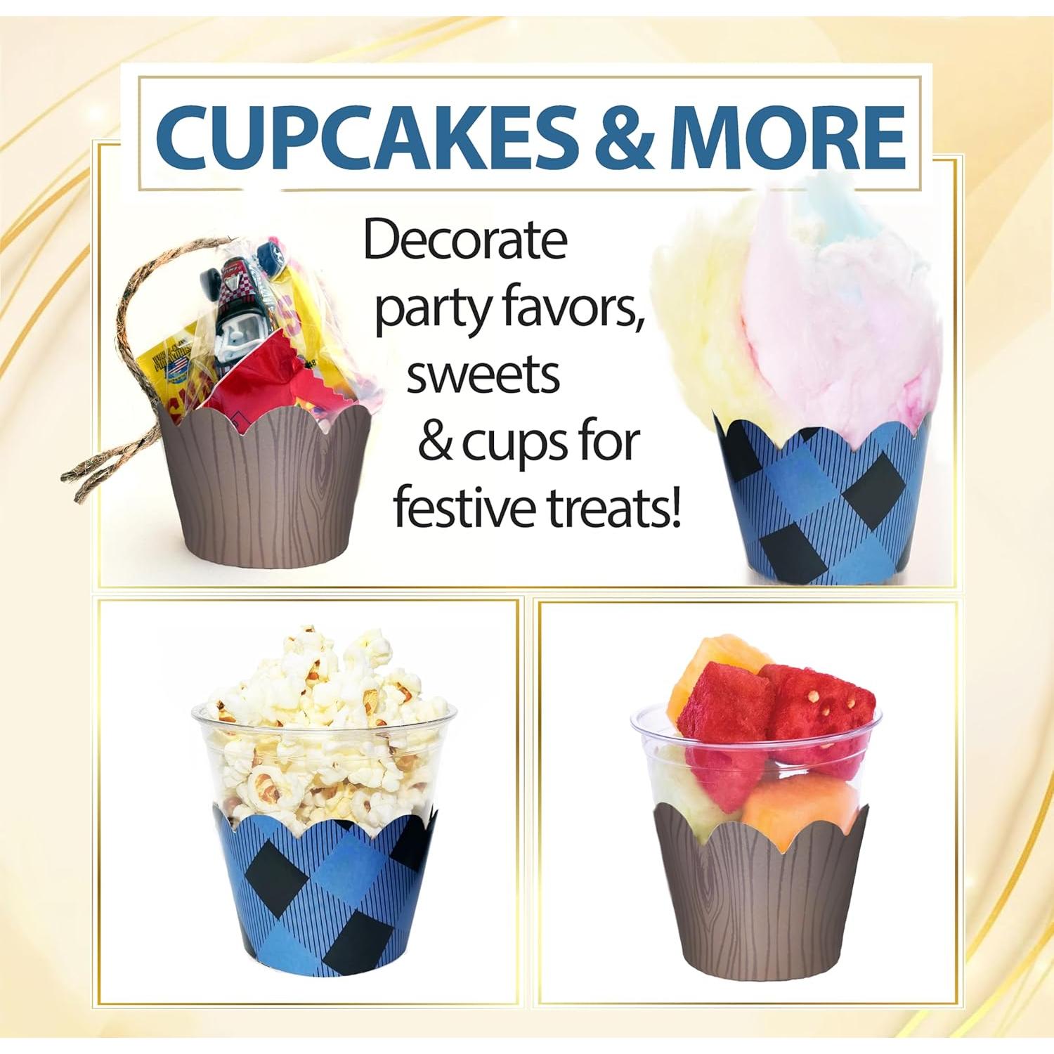 Fundas para Cupcake Confetti Couture 24 Pzas Reversibles