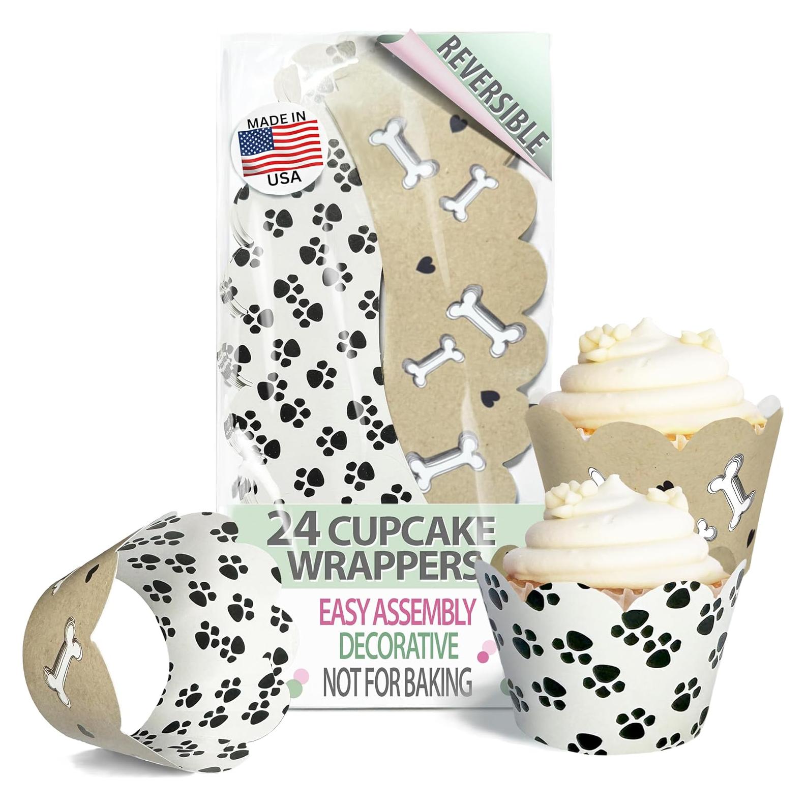 Fundas para Cupcake Confetti Couture 24 Pzs Reversibles