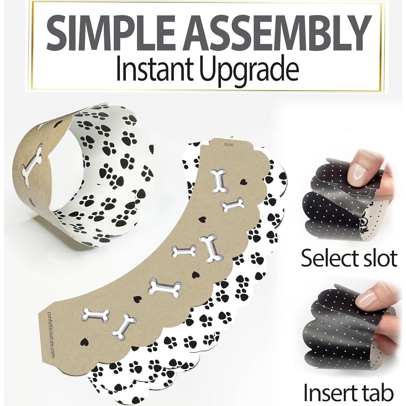 Fundas para Cupcake Confetti Couture 24 Pzs Reversibles