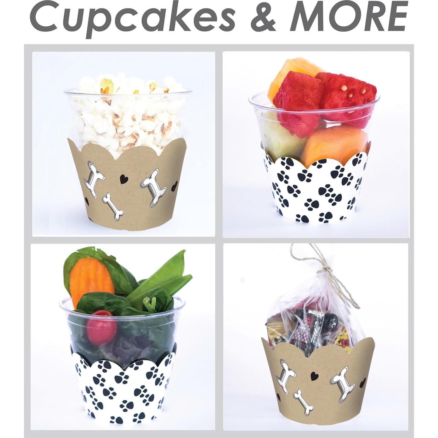 Fundas para Cupcake Confetti Couture 24 Pzs Reversibles