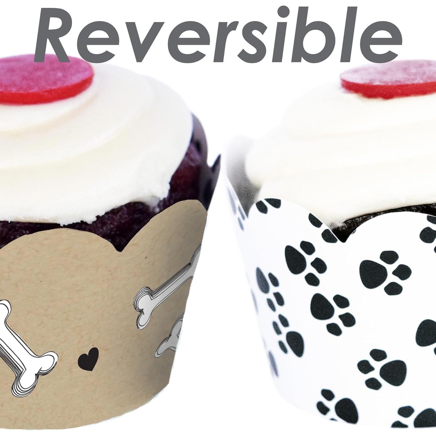 Fundas para Cupcake Confetti Couture 24 Pzs Reversibles