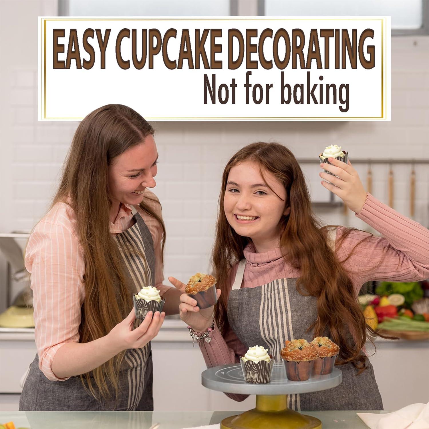 Fundas para Cupcake Confetti Couture - Grano de Madera 24 Pzas