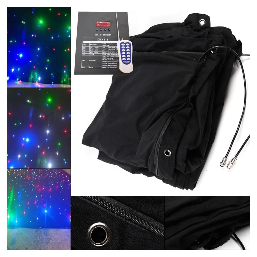 Fondo de Escenario Estrellado LED LIECARYAM 2x3m Colorido