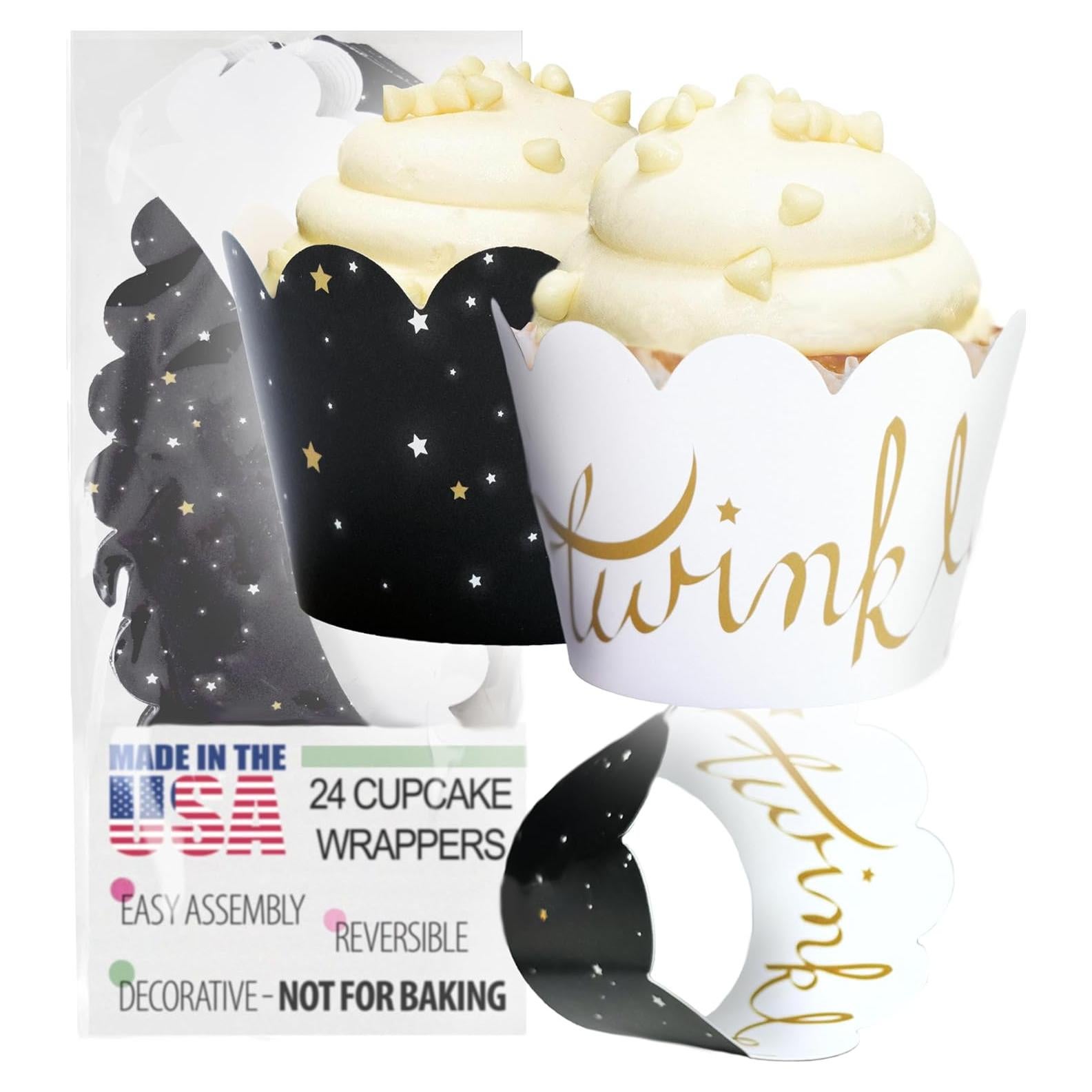 Fundas para Cupcake Confetti Couture - Reversibles 24 Pzas