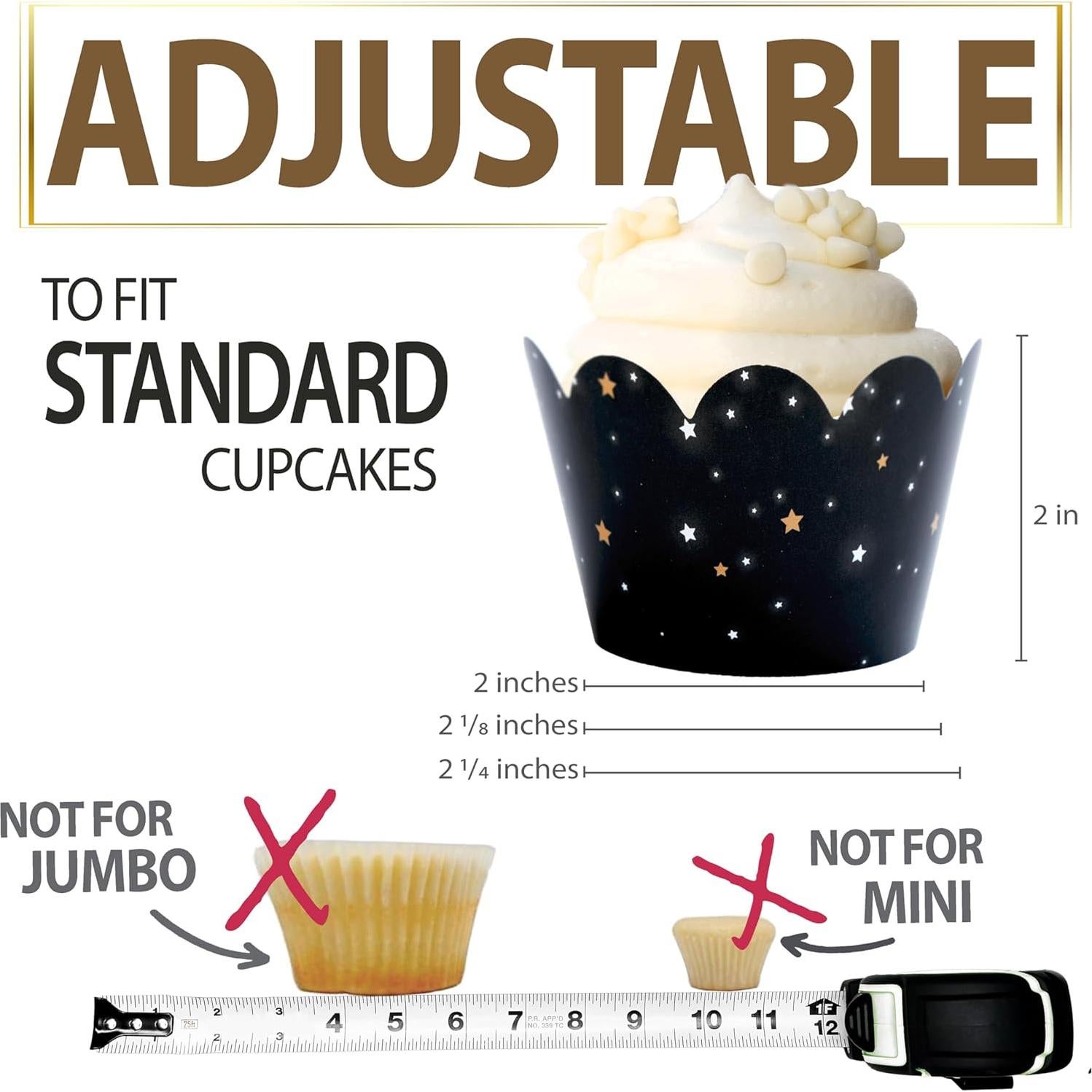 Fundas para Cupcake Confetti Couture - Reversibles 24 Pzas