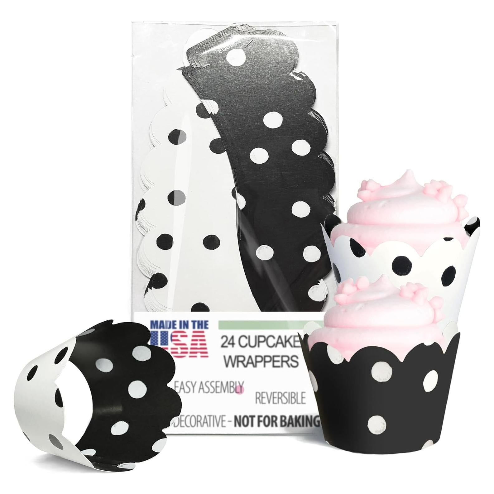 Fundas para Cupcake Confetti Couture - 24 Piezas Reversibles