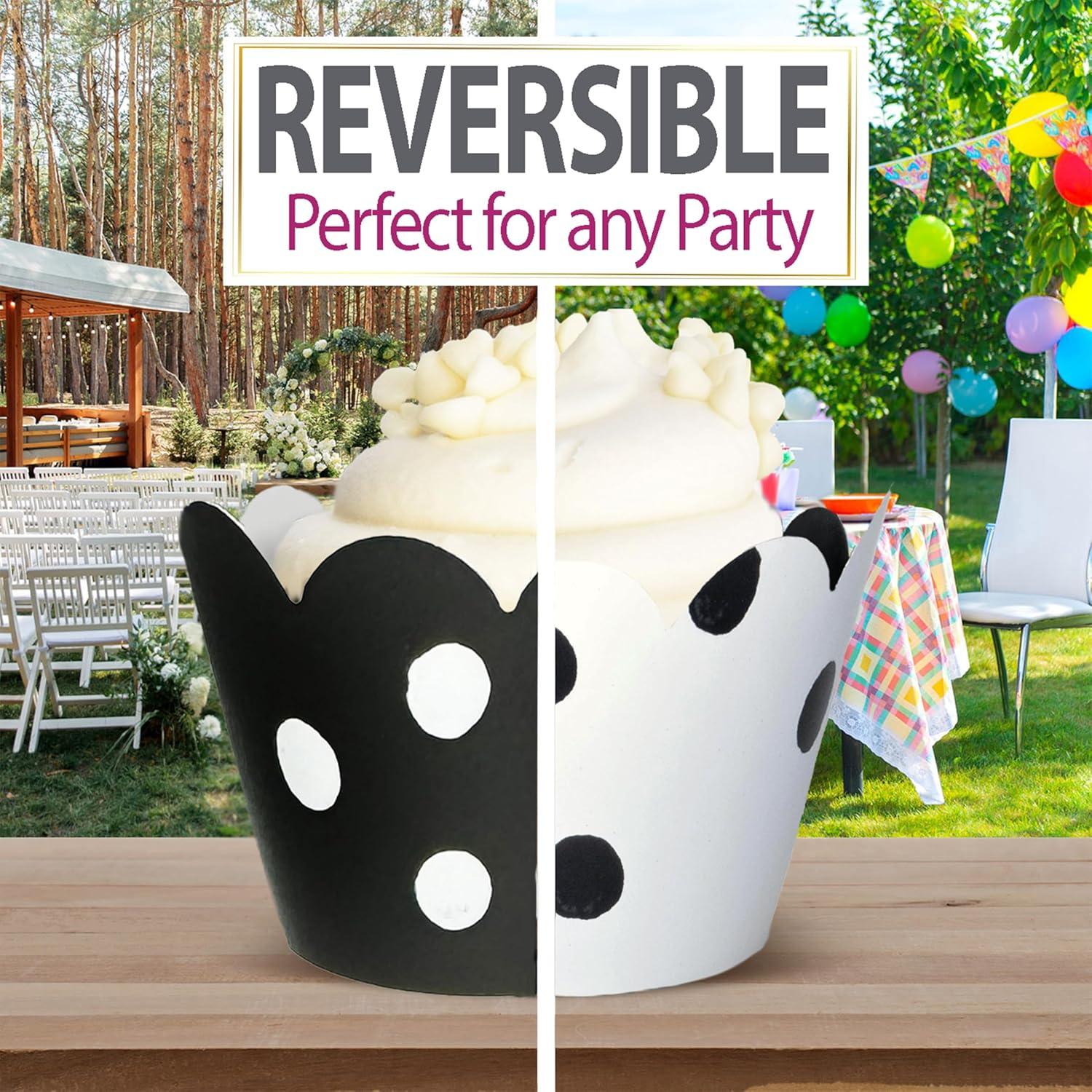 Fundas para Cupcake Confetti Couture - 24 Piezas Reversibles