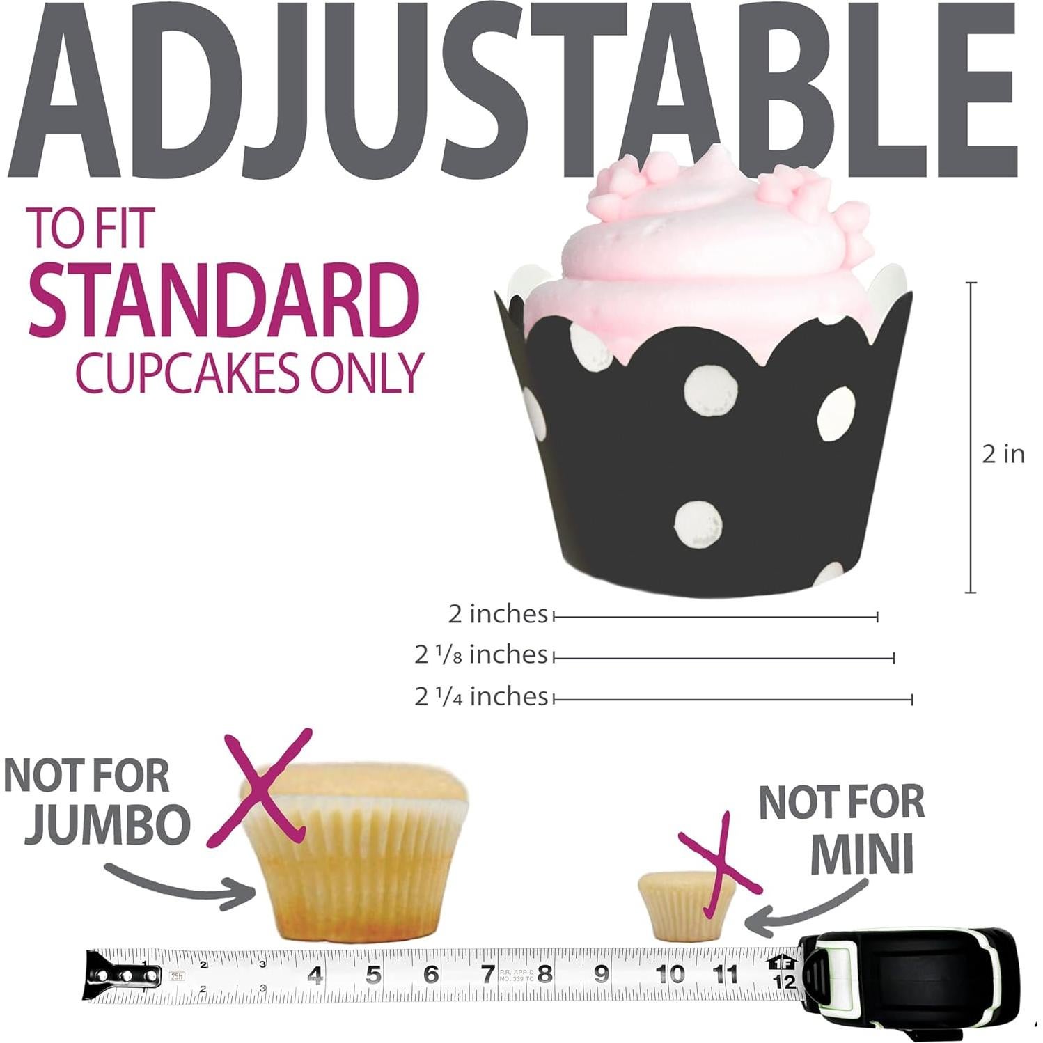 Fundas para Cupcake Confetti Couture - 24 Piezas Reversibles