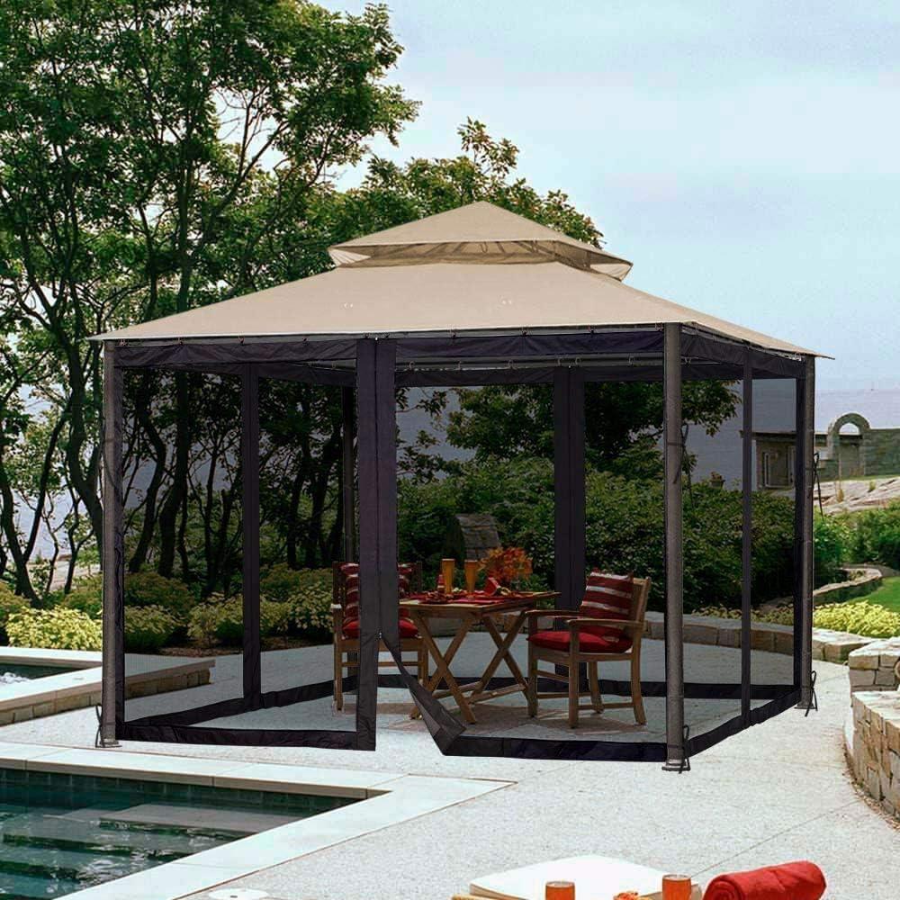 Malla de Reemplazo Universal Yescom para Gazebo 3x3 m
