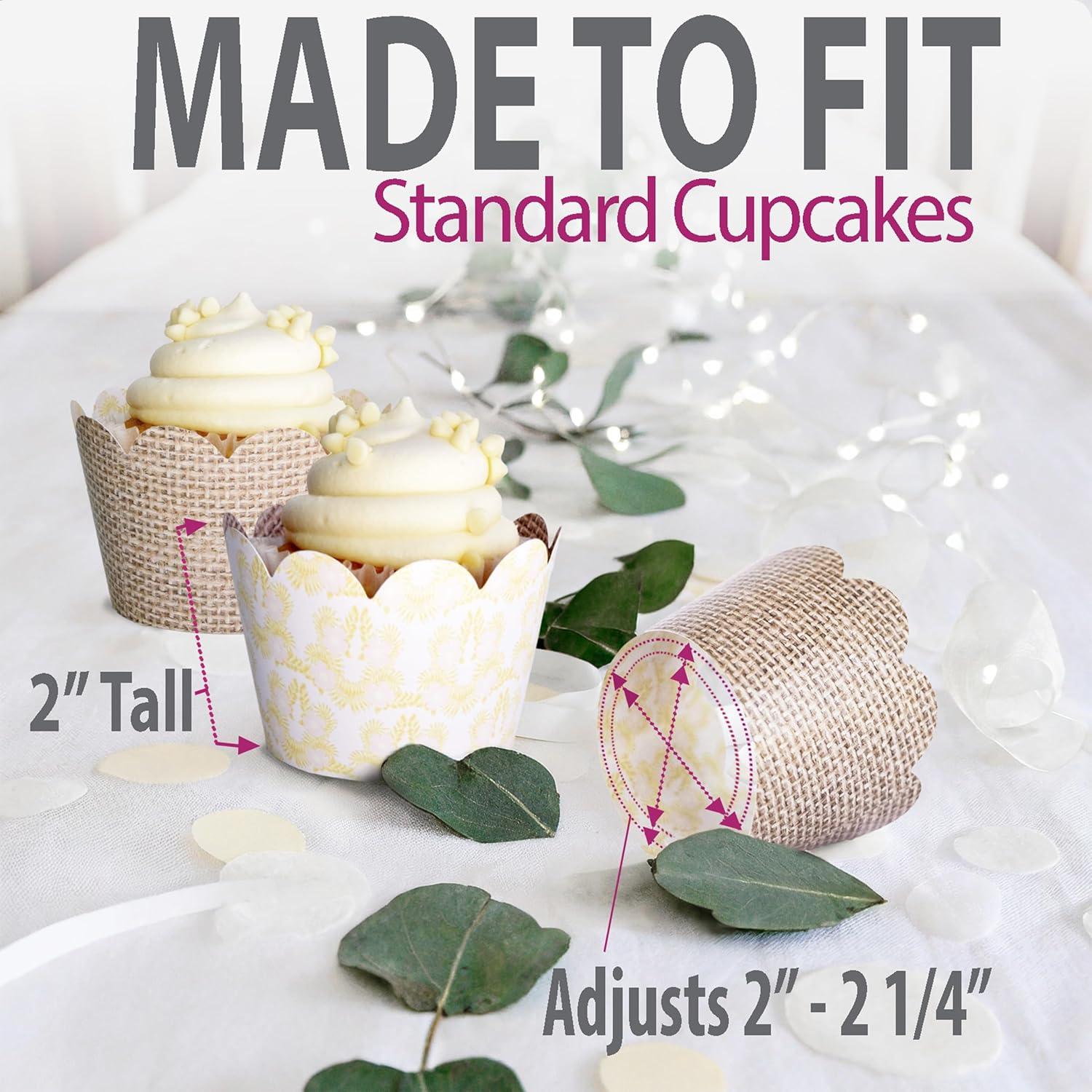 Fundas para Cupcake Confetti Couture 24 Pzas Reversibles