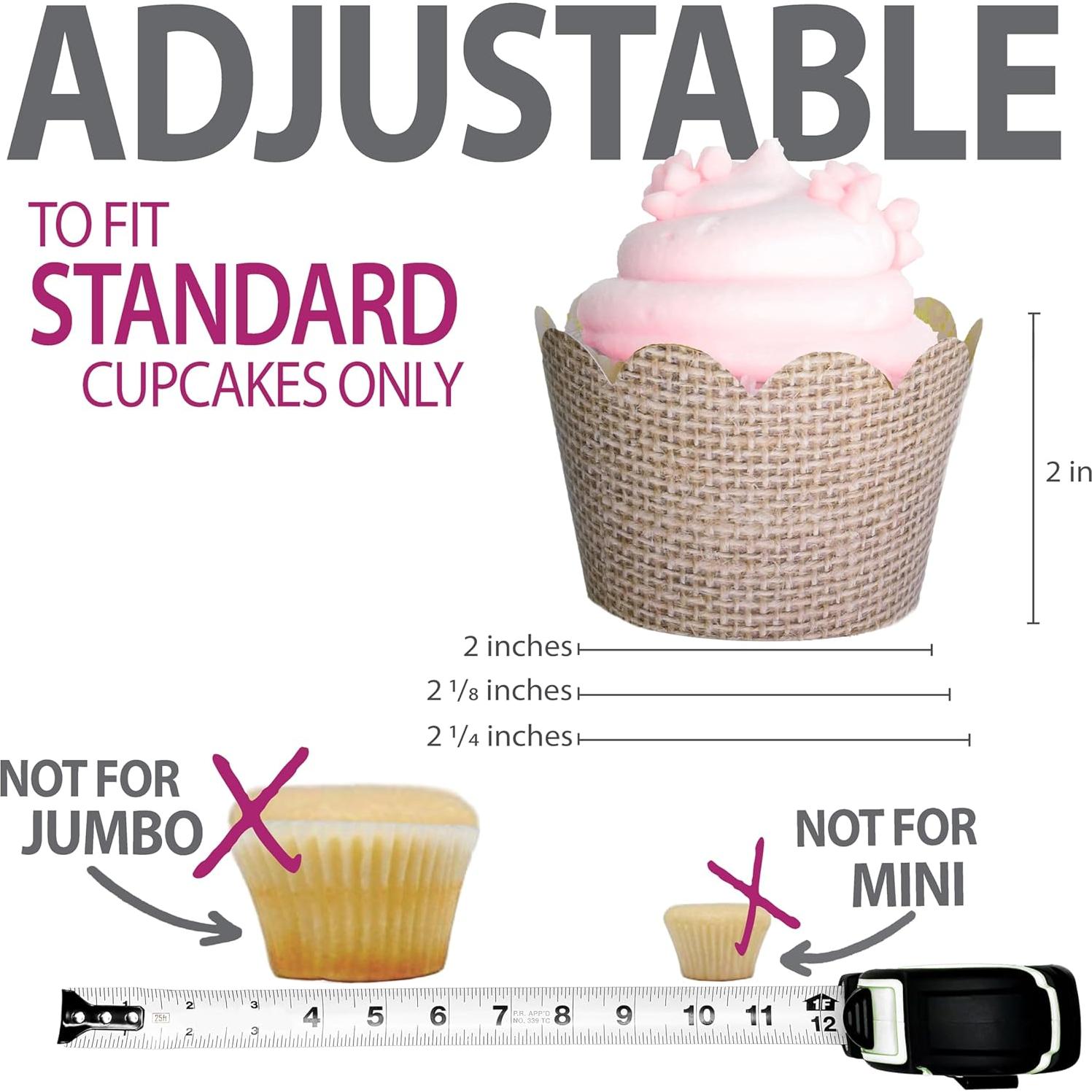 Fundas para Cupcake Confetti Couture 24 Pzas Reversibles