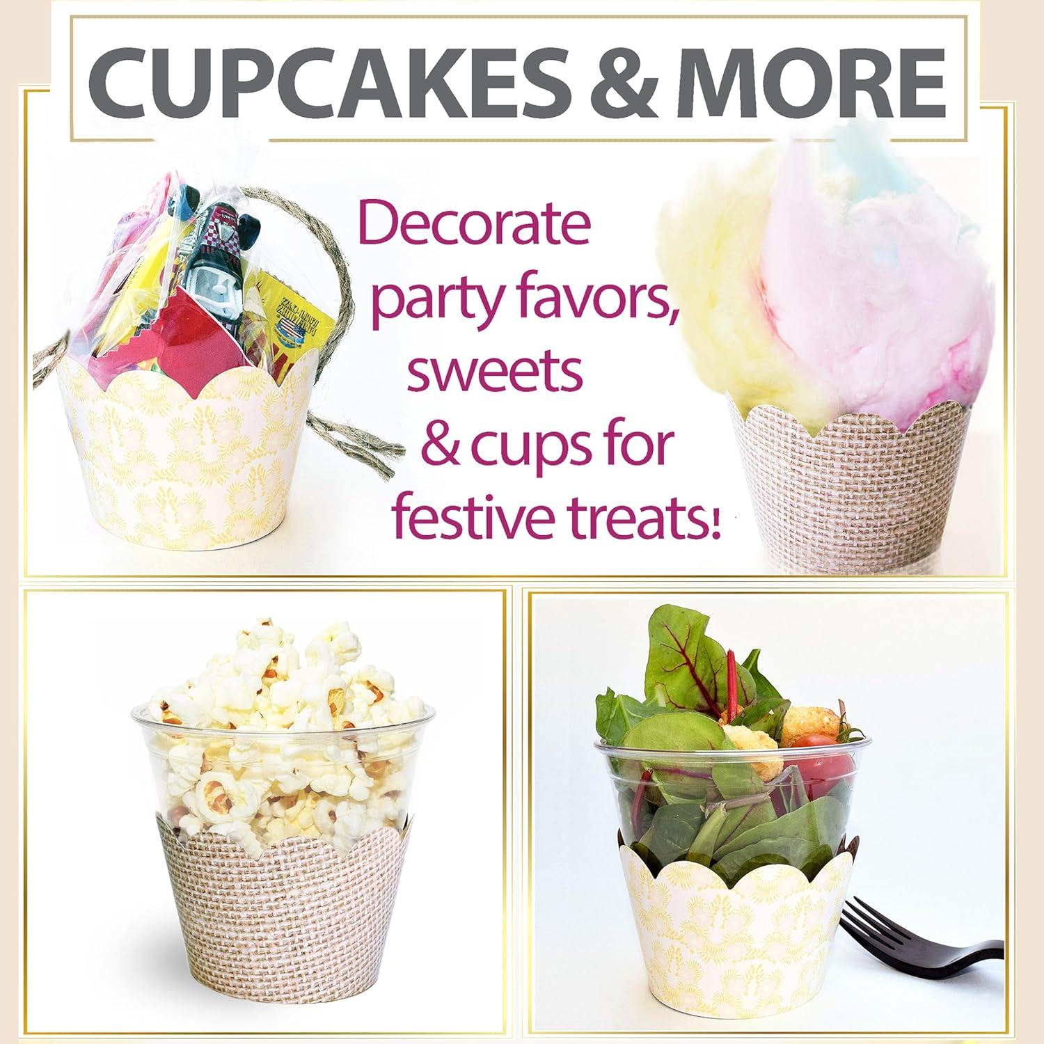 Fundas para Cupcake Confetti Couture 24 Pzas Reversibles