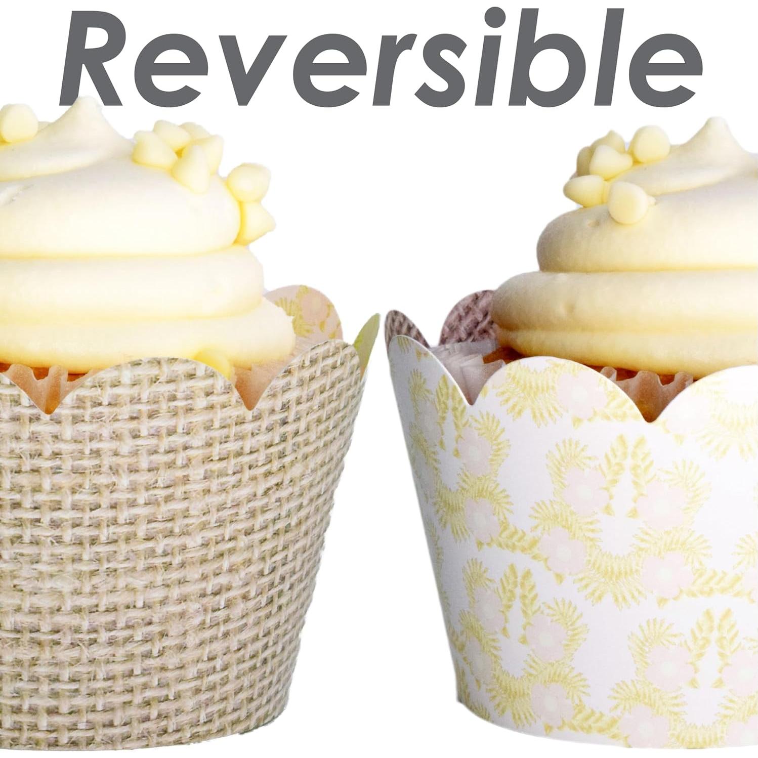 Fundas para Cupcake Confetti Couture 24 Pzas Reversibles