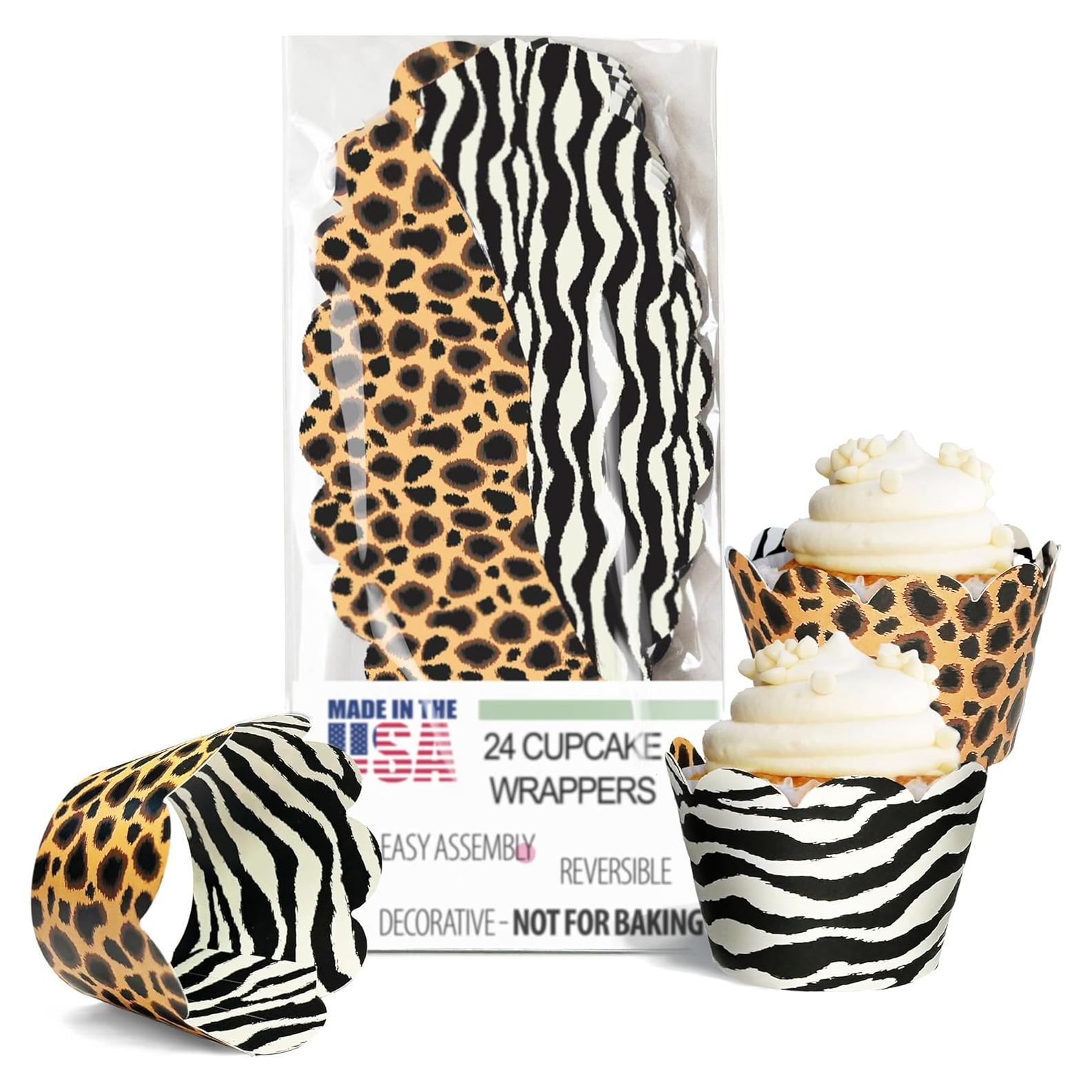Fundas para Cupcake Confetti Couture 24 Piezas Safari