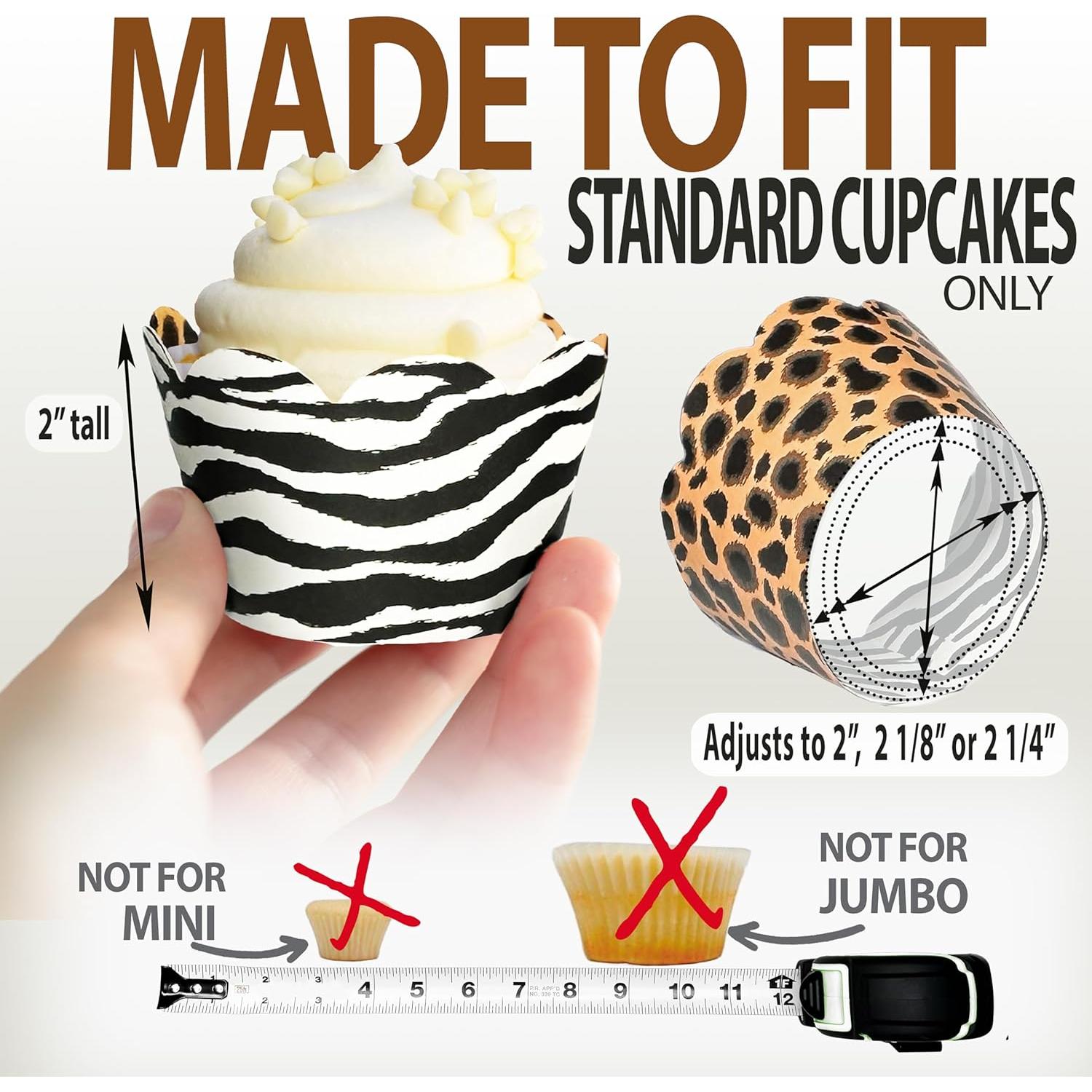 Fundas para Cupcake Confetti Couture 24 Piezas Safari