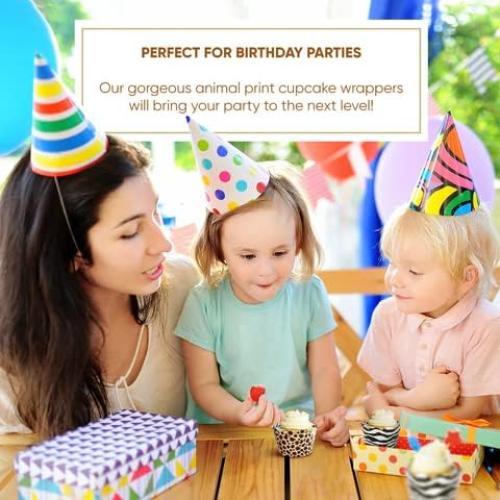 Fundas para Cupcake Confetti Couture 24 Piezas Safari