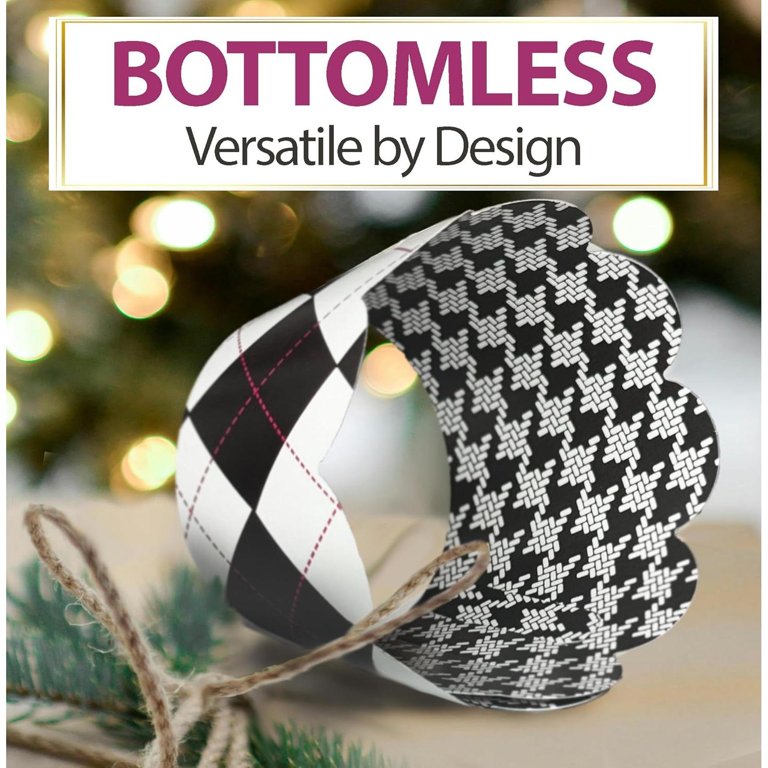 Fundas para Cupcake Confetti Couture 24 Piezas Blanco y Negro