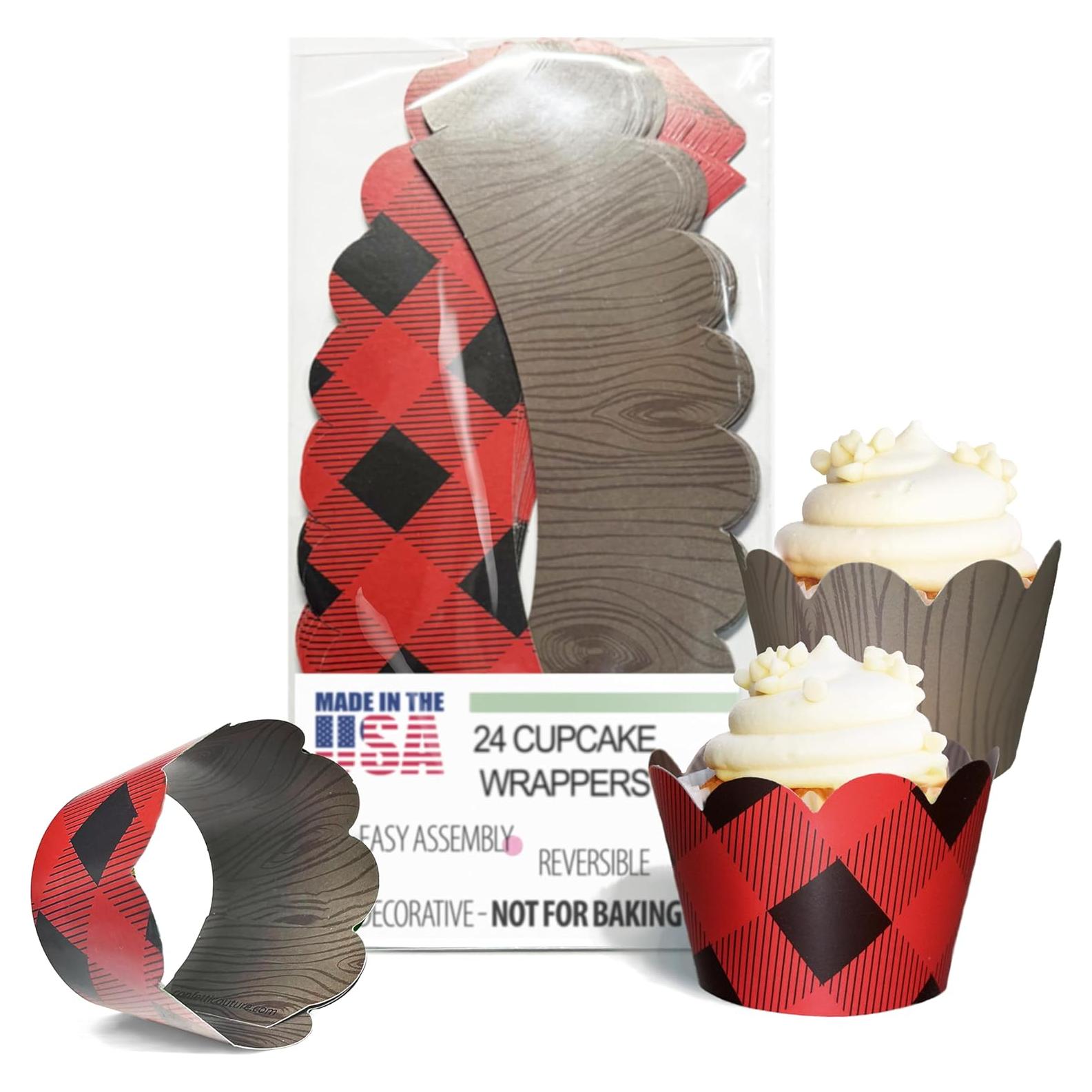 Fundas para Cupcakes Confetti Couture 24 Pzas Reversibles