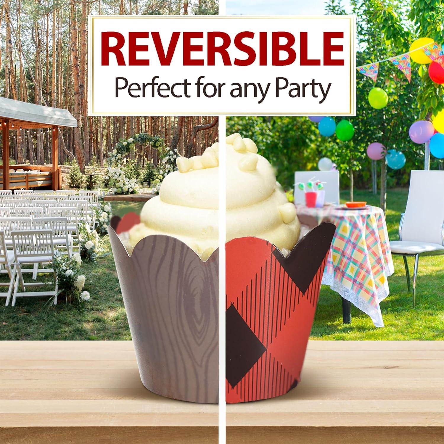 Fundas para Cupcakes Confetti Couture 24 Pzas Reversibles