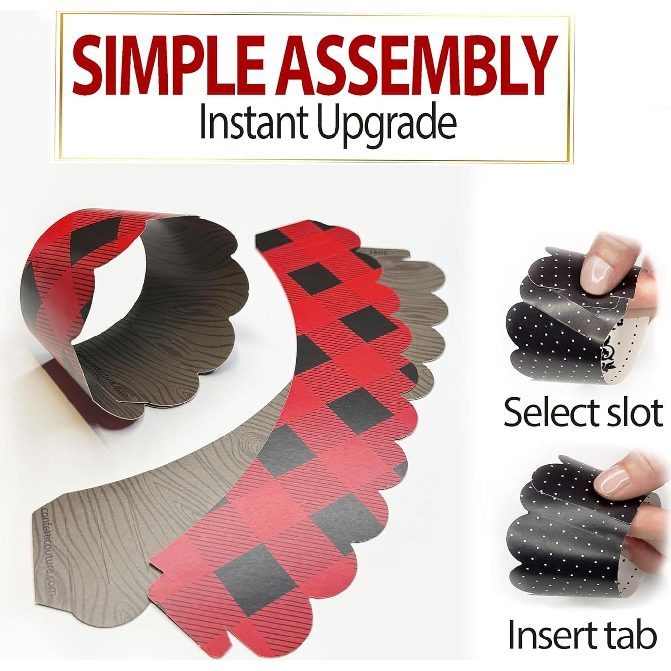 Fundas para Cupcakes Confetti Couture 24 Pzas Reversibles