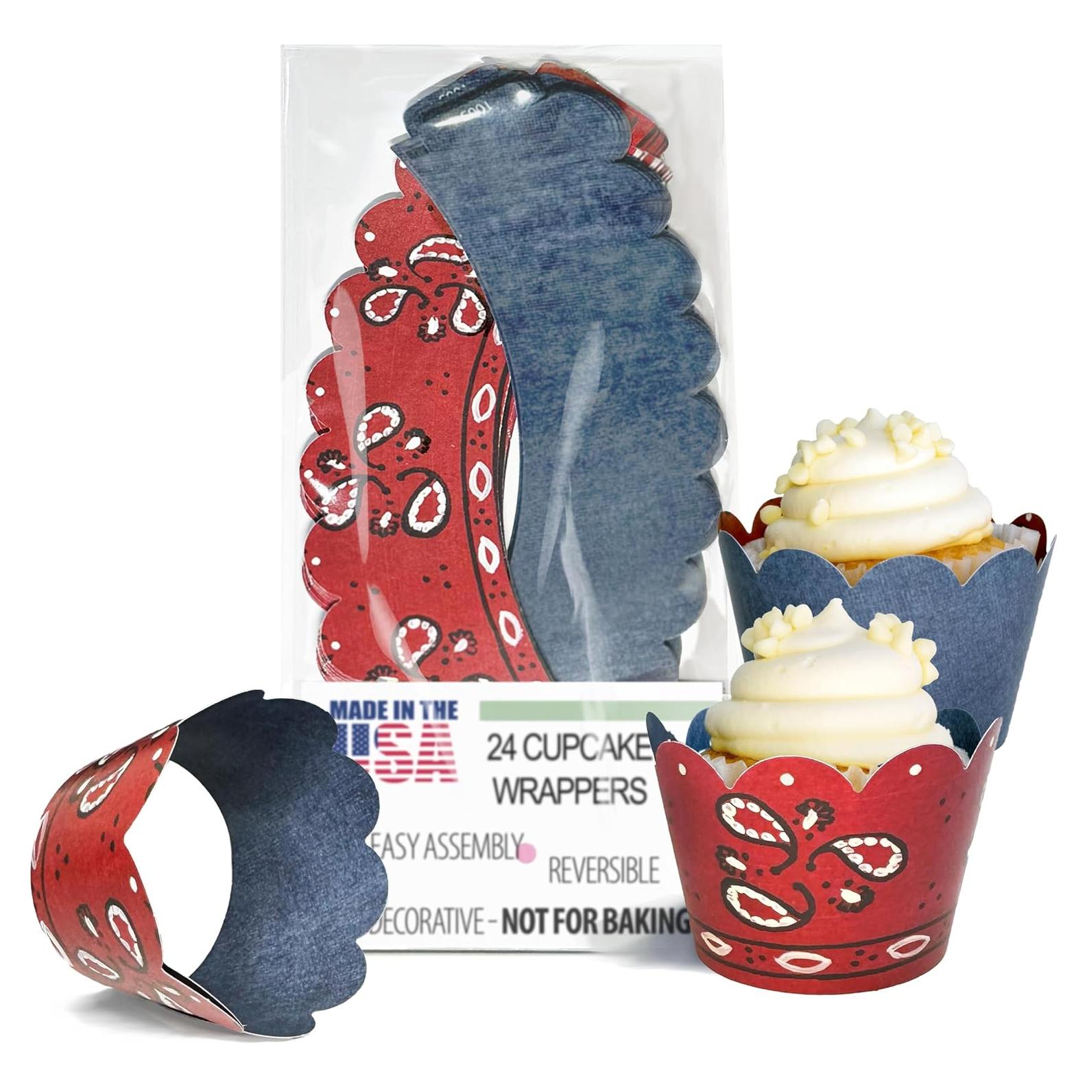 Fundas para Cupcake Confetti Couture 24 Pzas Reversibles