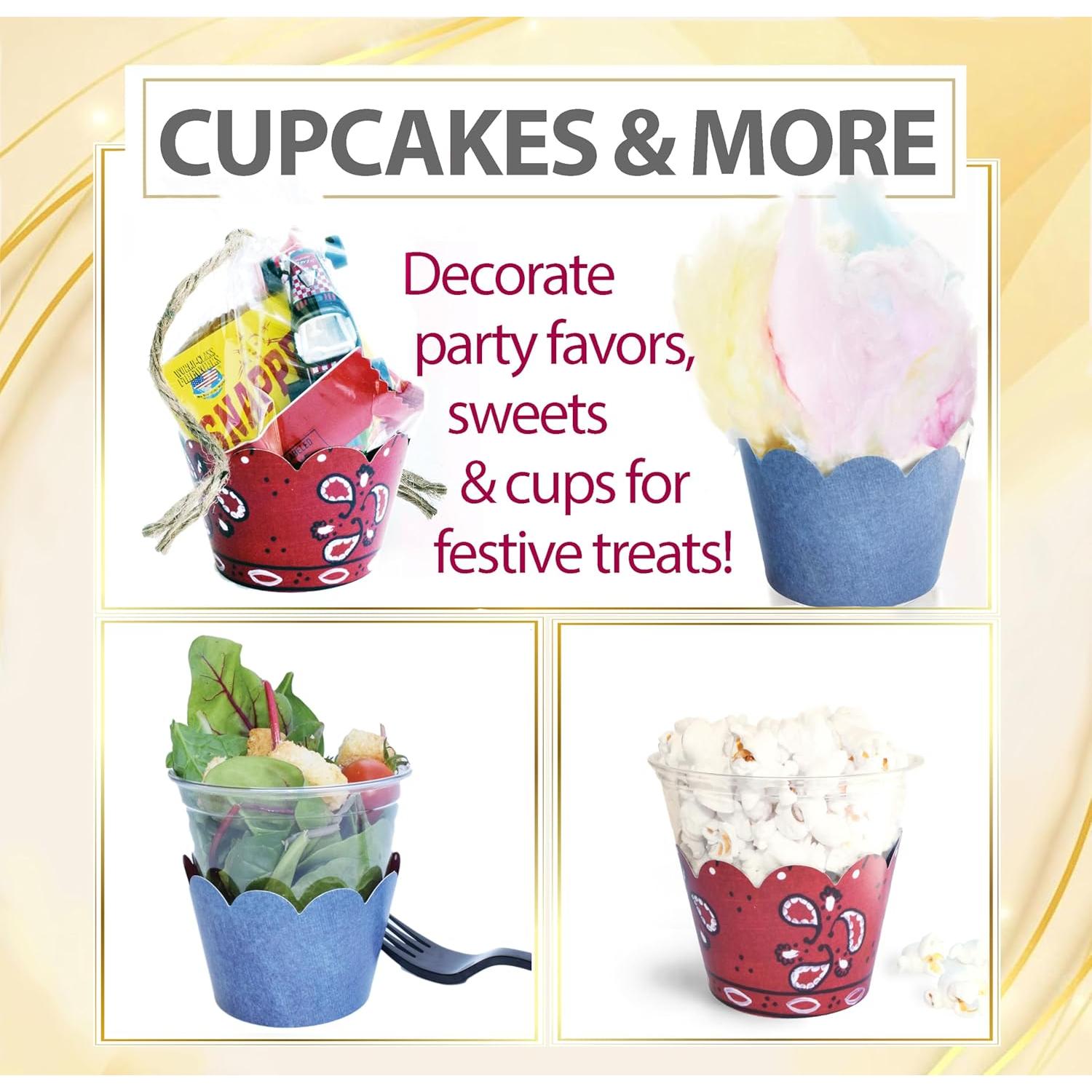 Fundas para Cupcake Confetti Couture 24 Pzas Reversibles