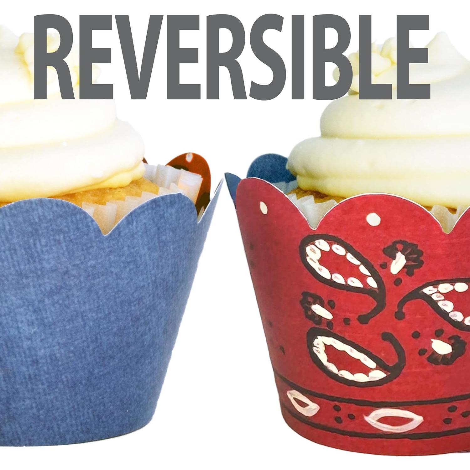 Fundas para Cupcake Confetti Couture 24 Pzas Reversibles