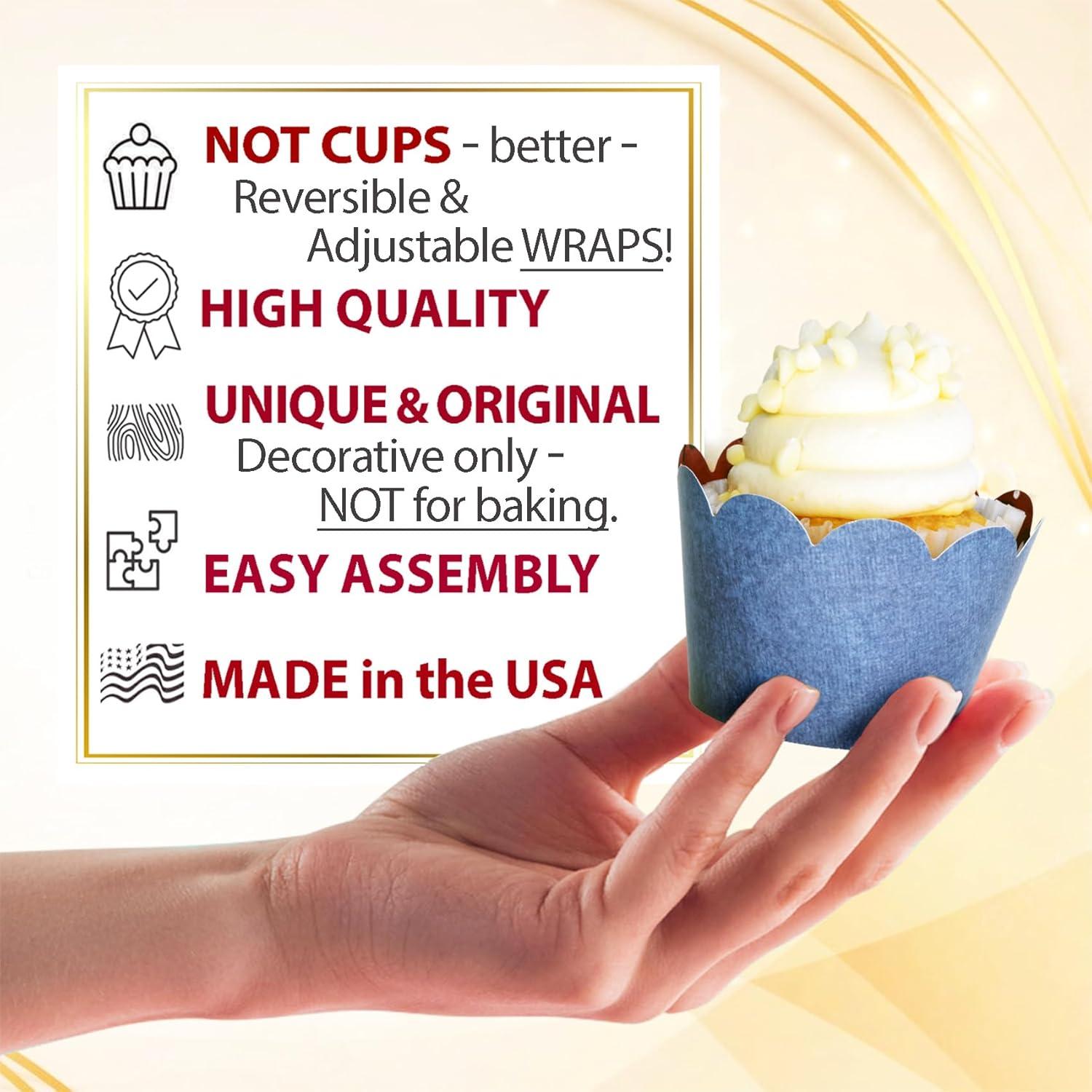 Fundas para Cupcake Confetti Couture 24 Pzas Reversibles