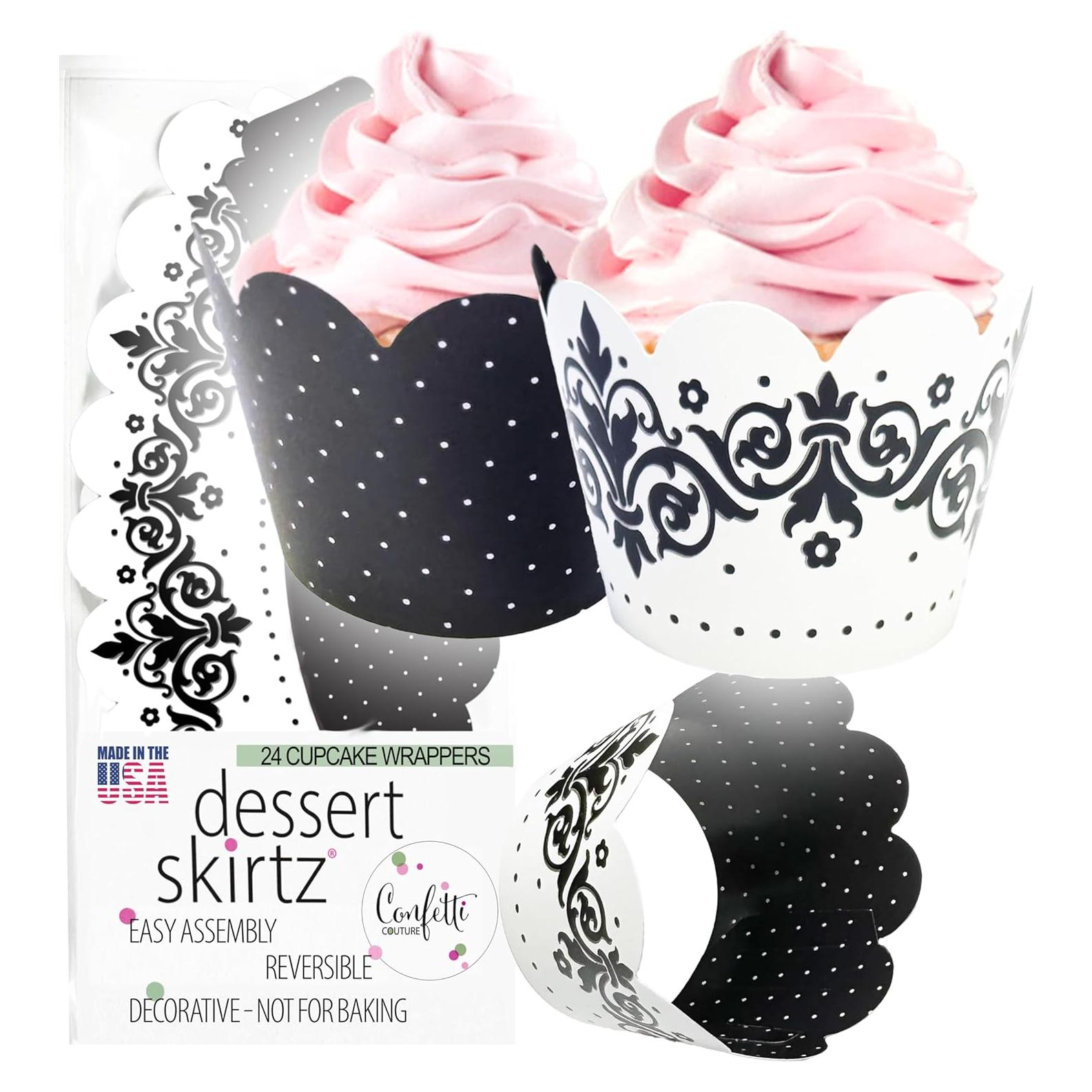 Fundas para Cupcake Confetti Couture 24 Pzs Reversibles