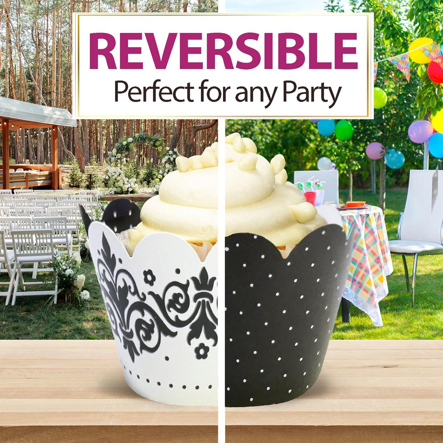 Fundas para Cupcake Confetti Couture 24 Pzs Reversibles